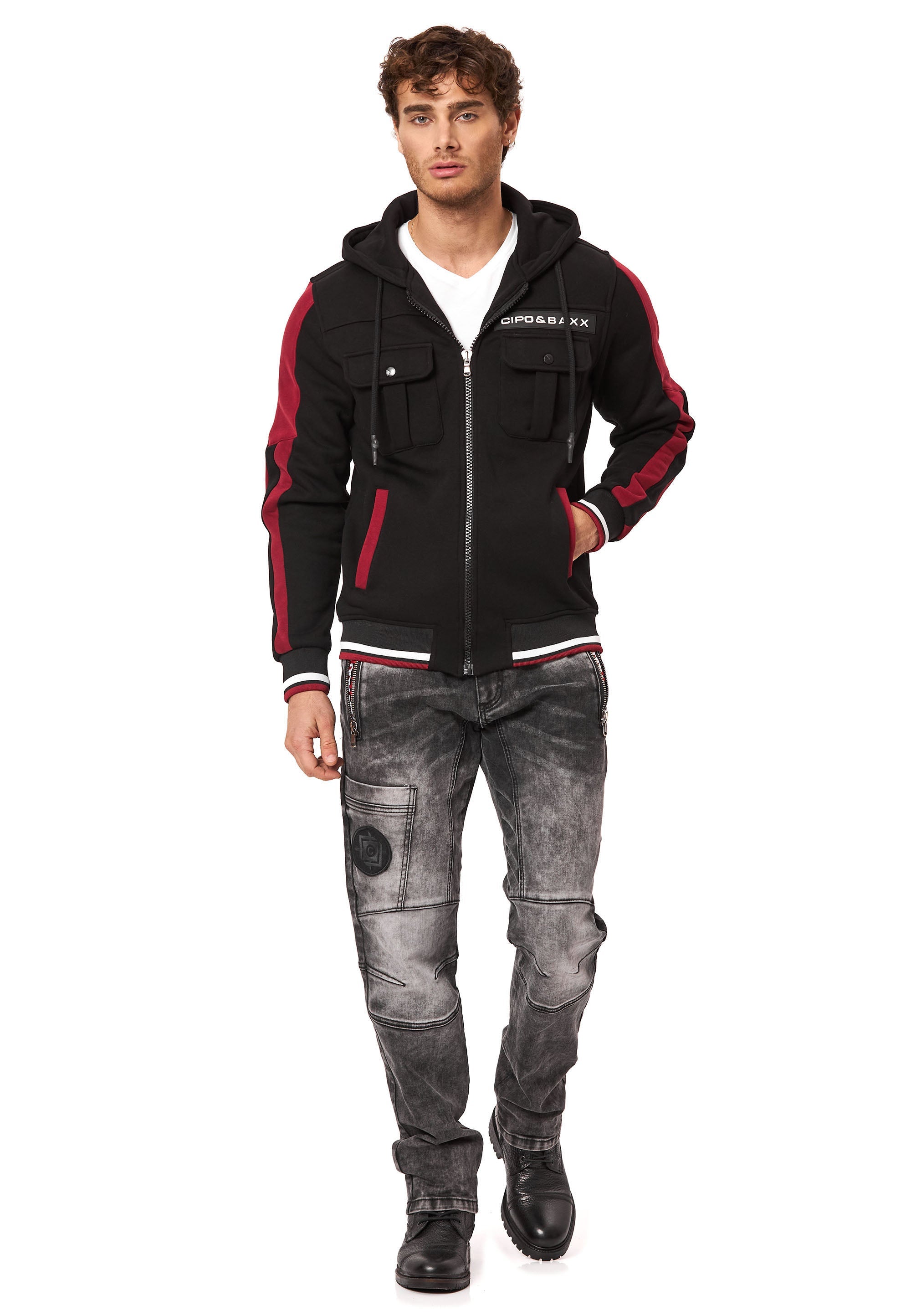 CL586 Men's Hoodie Sweat Jacket