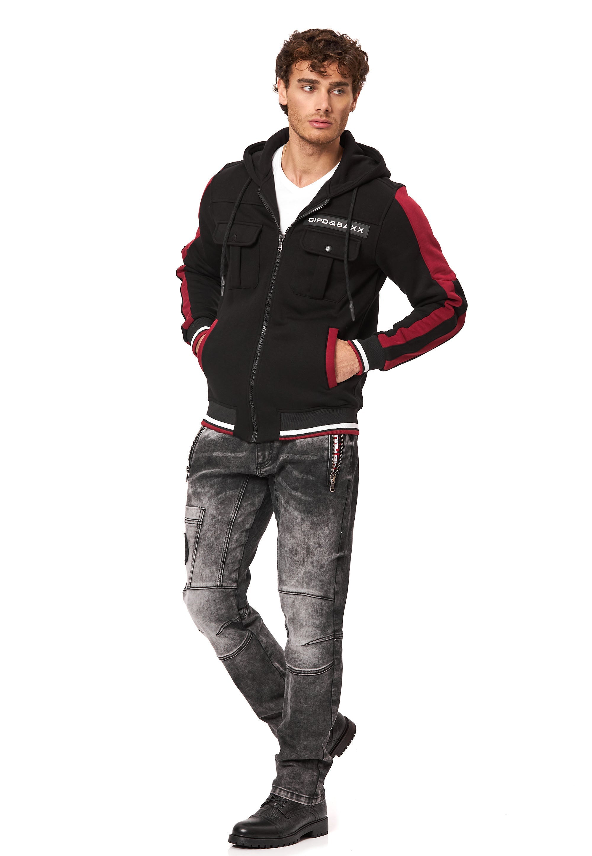 CL586 Men's Hoodie Sweat Jacket