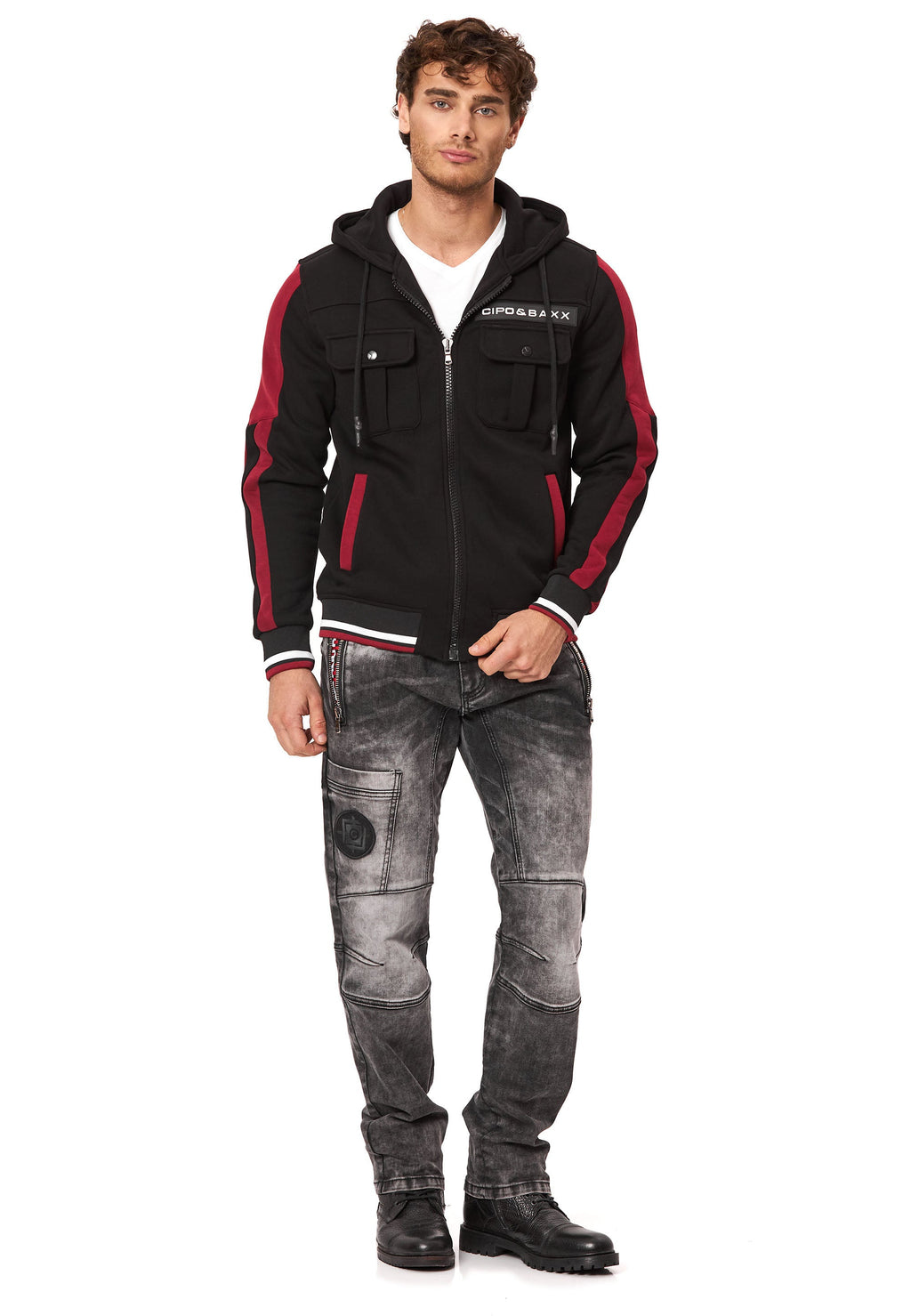 CL586 Men's Hoodie Sweat Jacket