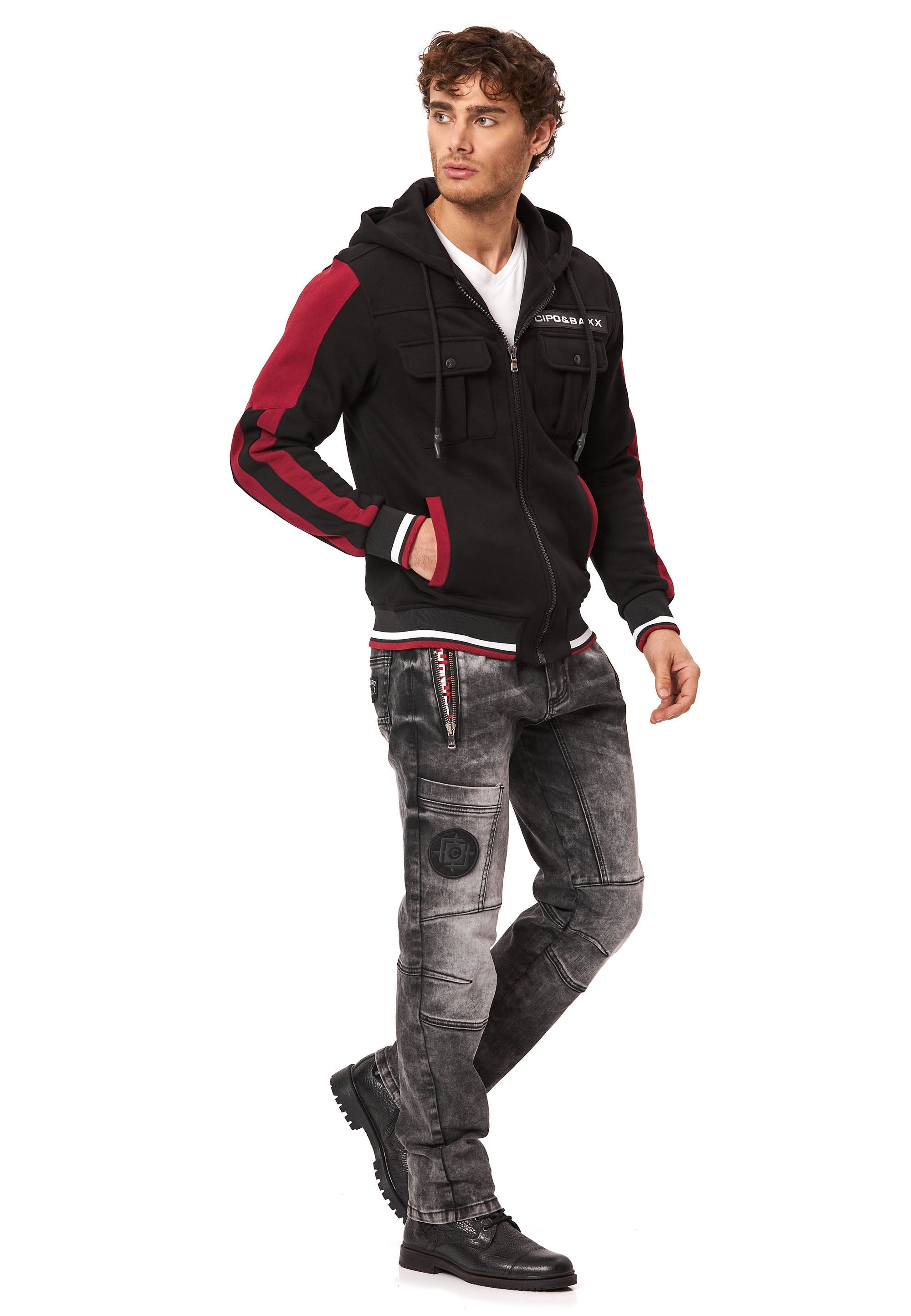 CL586 Men's Hoodie Sweat Jacket