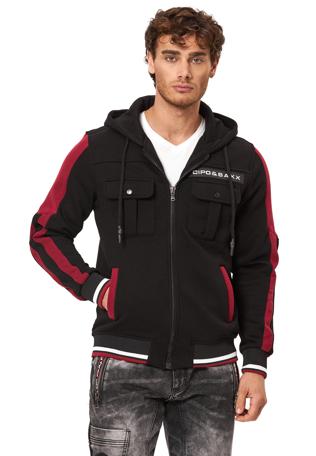 CL586 Men's Hoodie Sweat Jacket