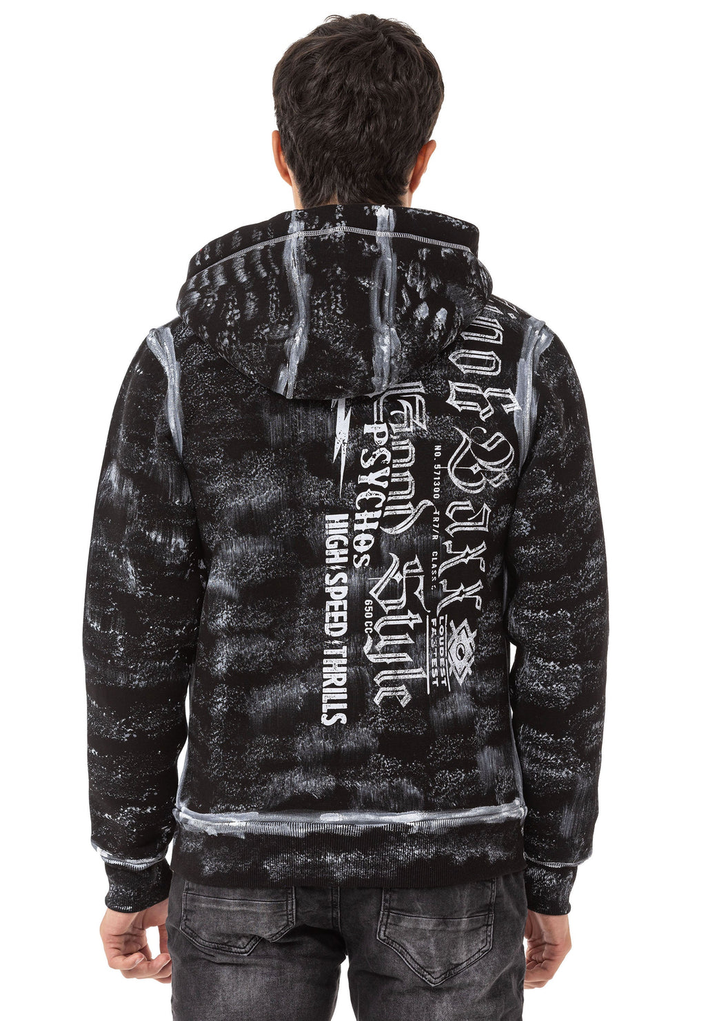 CL544 Men's Zip Hooded Sweatshirt – Zip-Up Hoodie, Everyday Sport Relaxed Fit