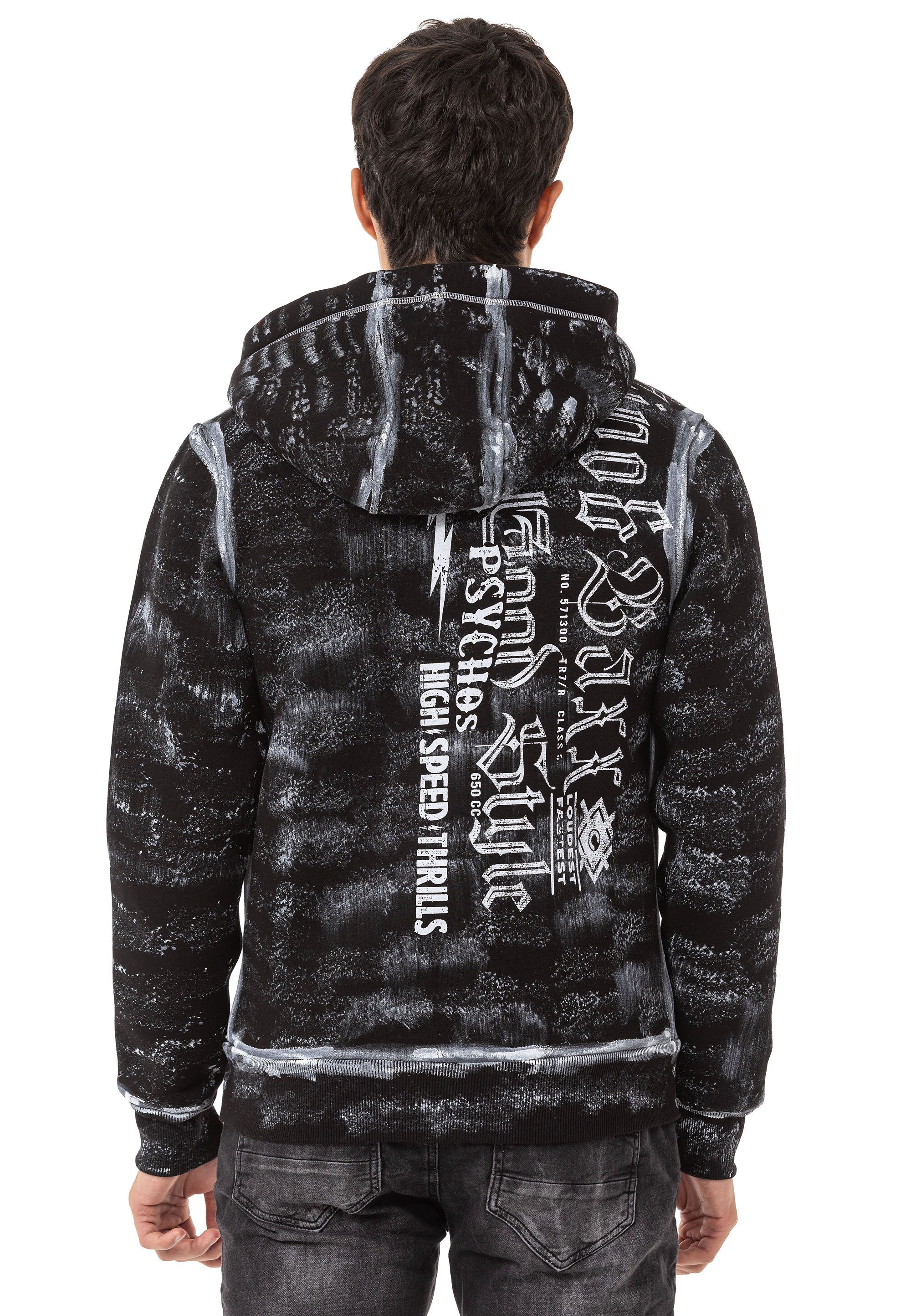 CL544 Men's Zip Hooded Sweatshirt – Zip-Up Hoodie, Everyday Sport Relaxed Fit
