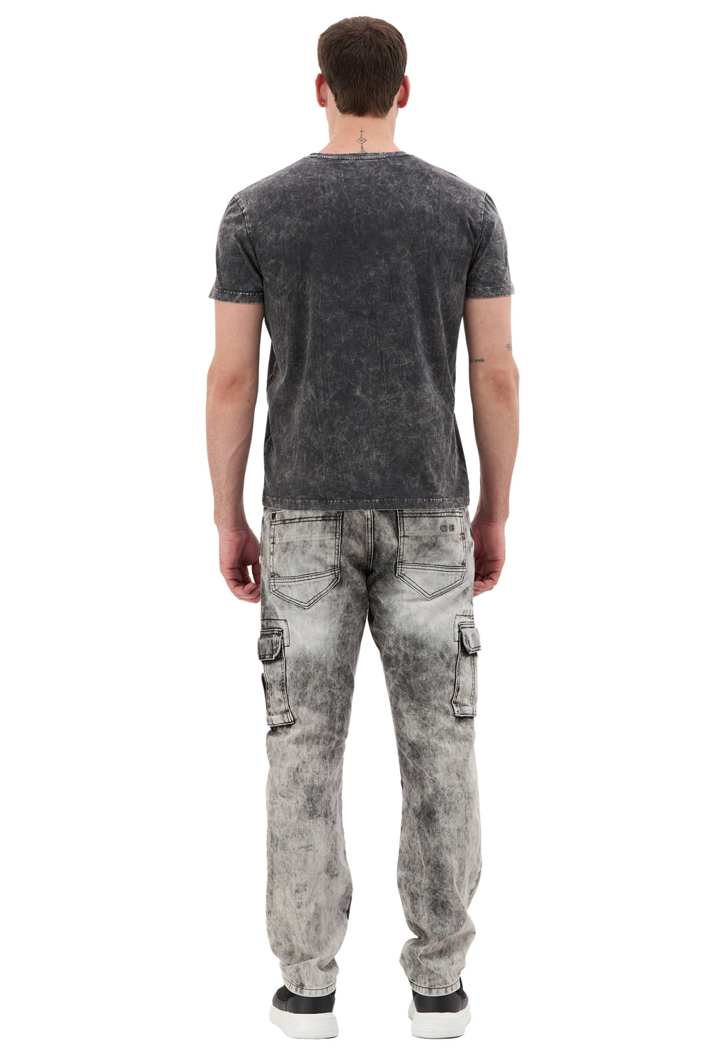 CT833 Men's Vintage Eagle Print T-Shirt
