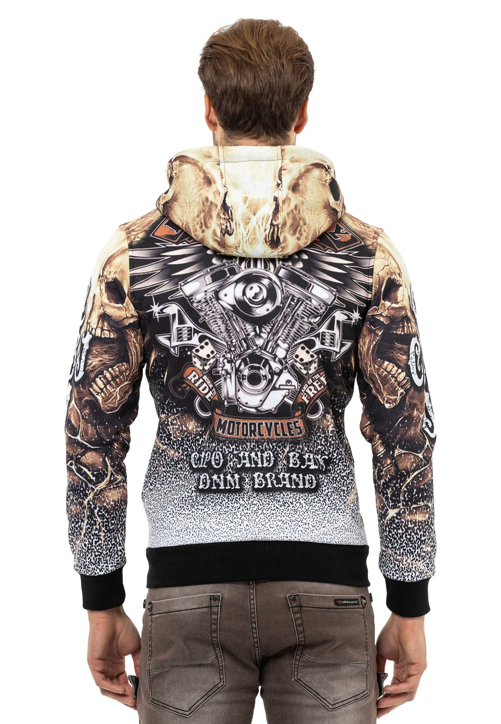 CL550 Men's Zip Hooded Sweatshirt – Zip-Up Hoodie, Everyday Sport Relaxed Fit