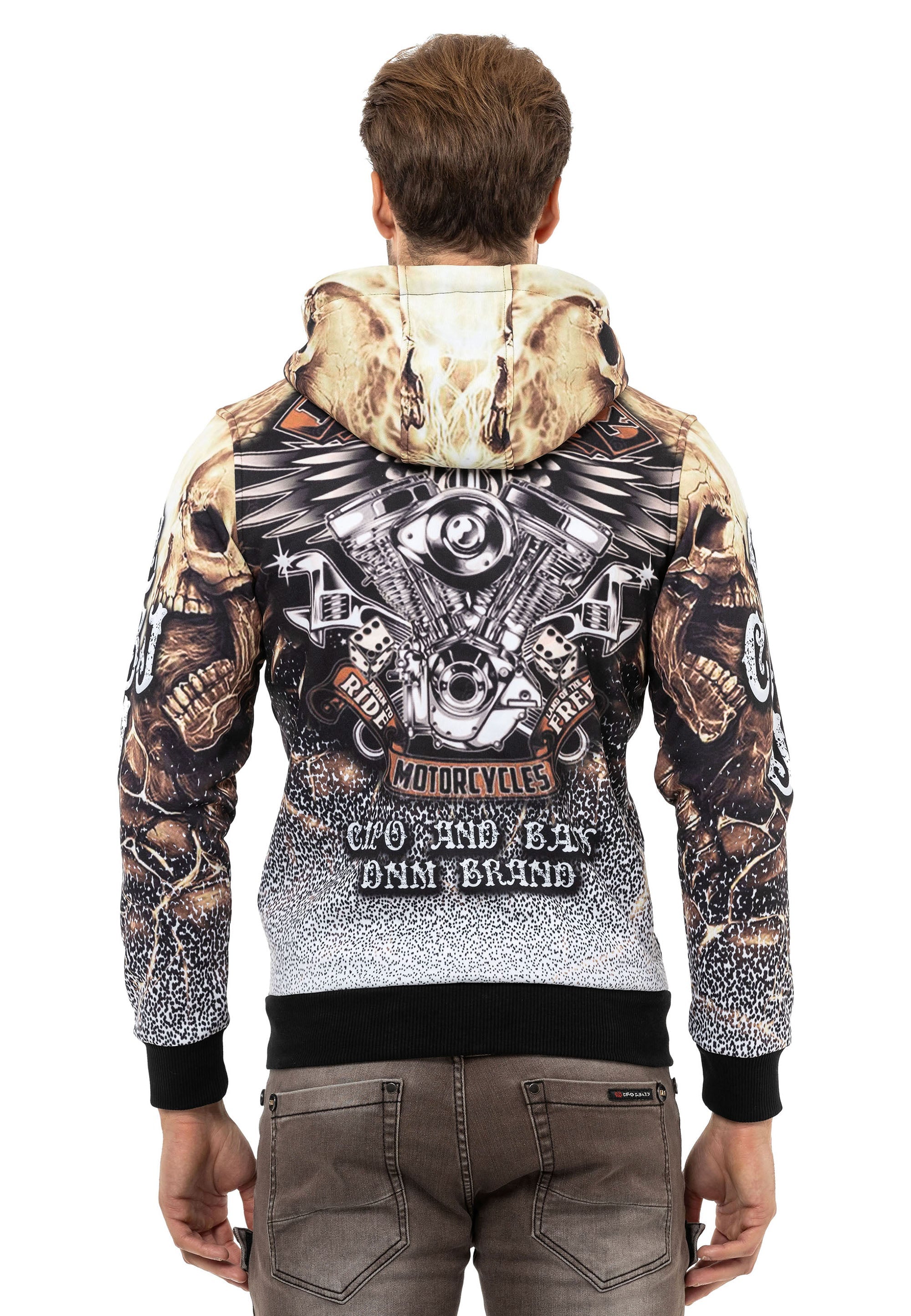CL550 Men's Zip Hooded Sweatshirt – Zip-Up Hoodie, Everyday Sport Relaxed Fit