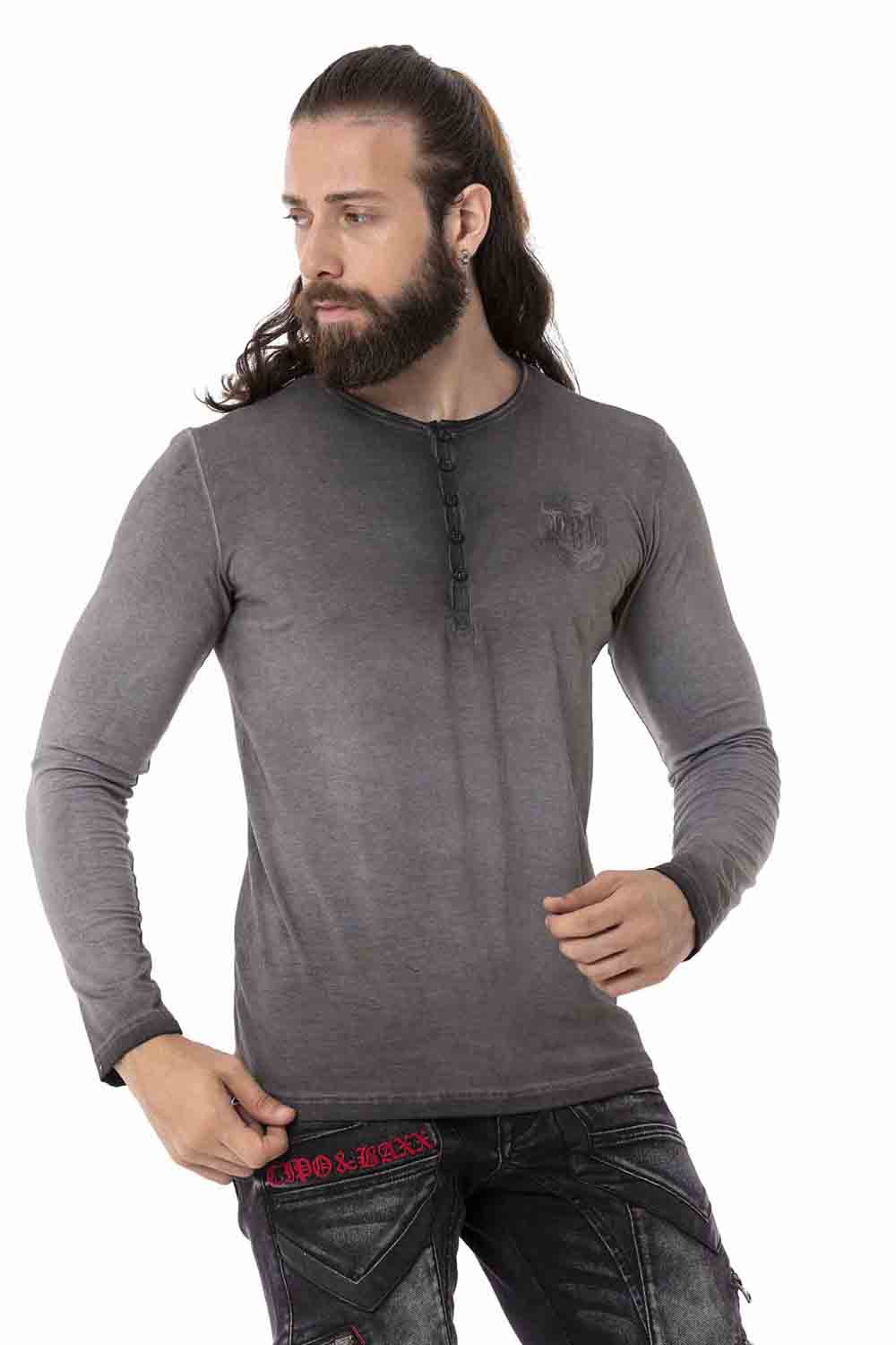 CL523 Men's Sweatshirt – Crew Neck, Slim Fit, Cotton Everyday Sport Top