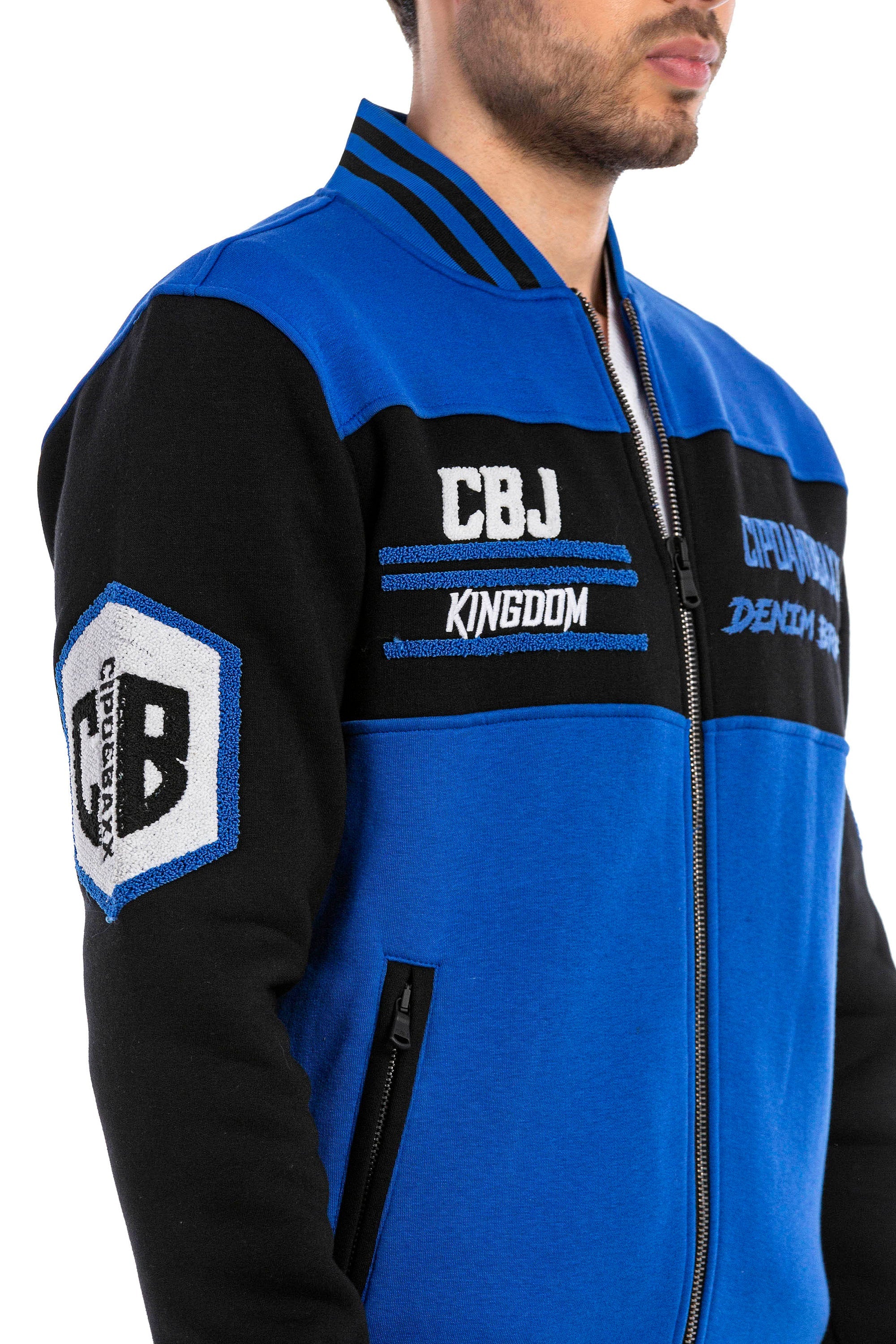 CL500 Men's Wool Varsity Jacket – Slim Fit, Buttoned, Stylish Winter Design