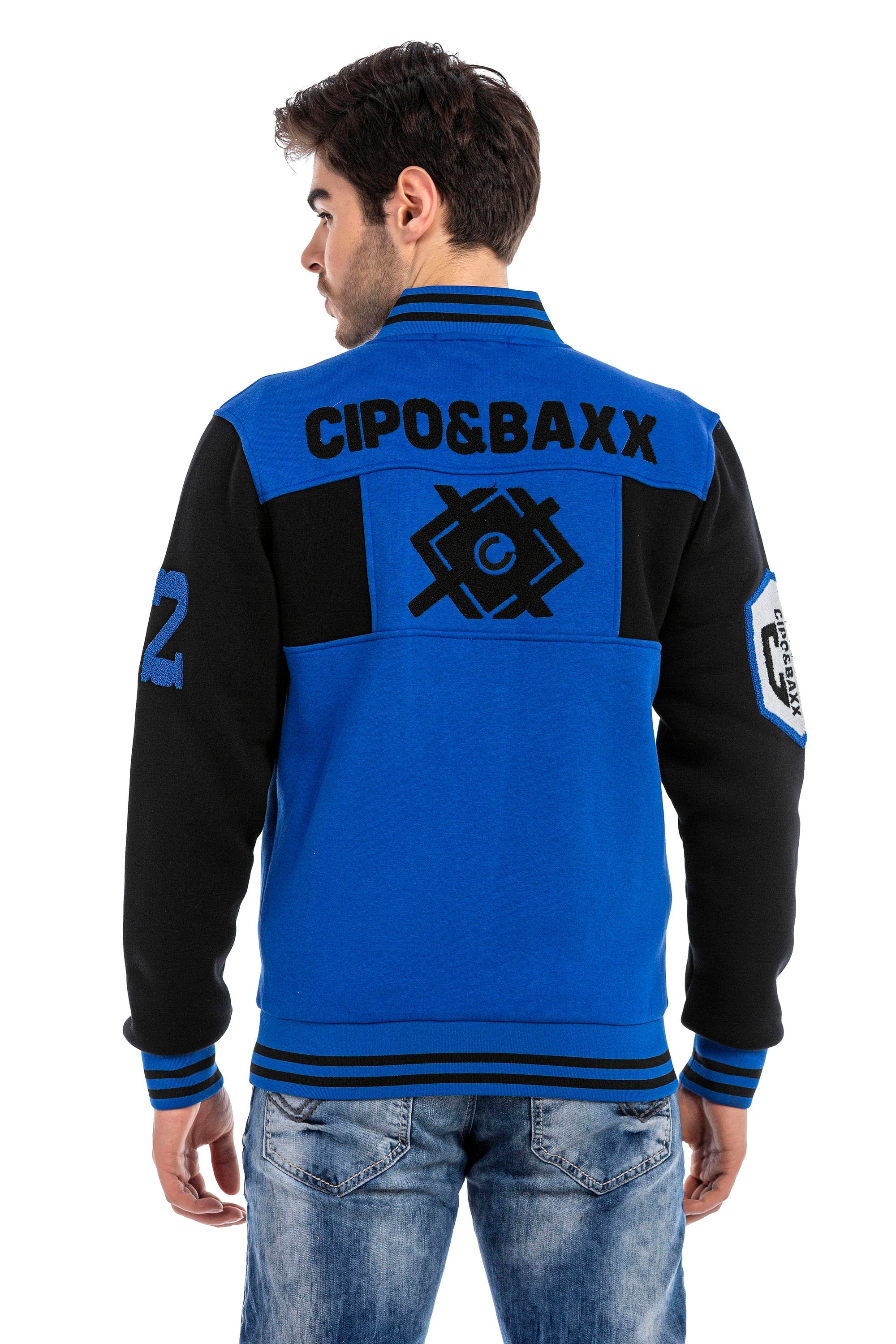 CL500 Men's Wool Varsity Jacket – Slim Fit, Buttoned, Stylish Winter Design