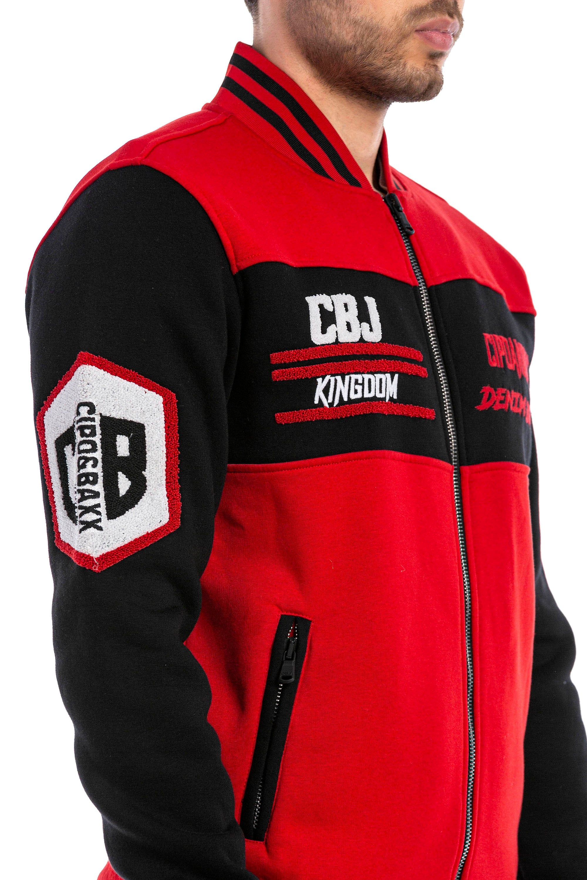 CL500 Men's Wool Varsity Jacket – Slim Fit, Buttoned, Stylish Winter Design