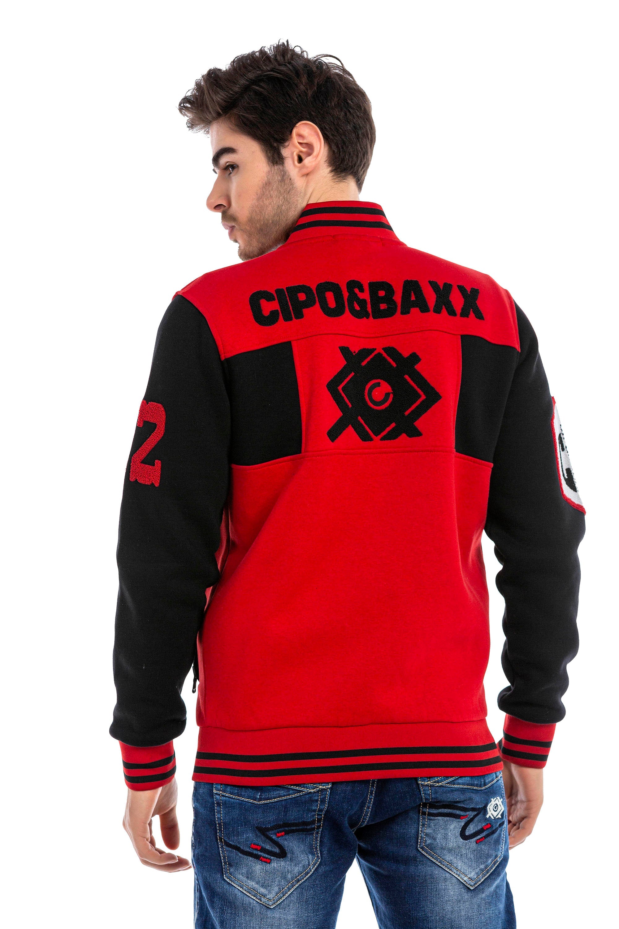 CL500 Men's Wool Varsity Jacket – Slim Fit, Buttoned, Stylish Winter Design
