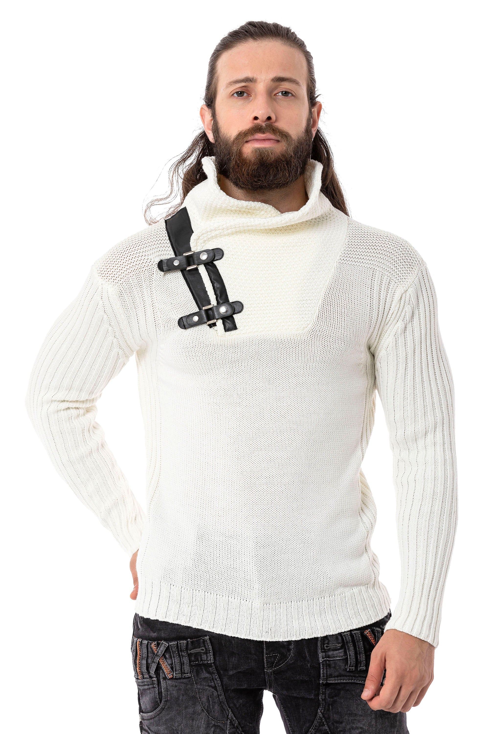CP266 Shawl Collar Men's Sweater