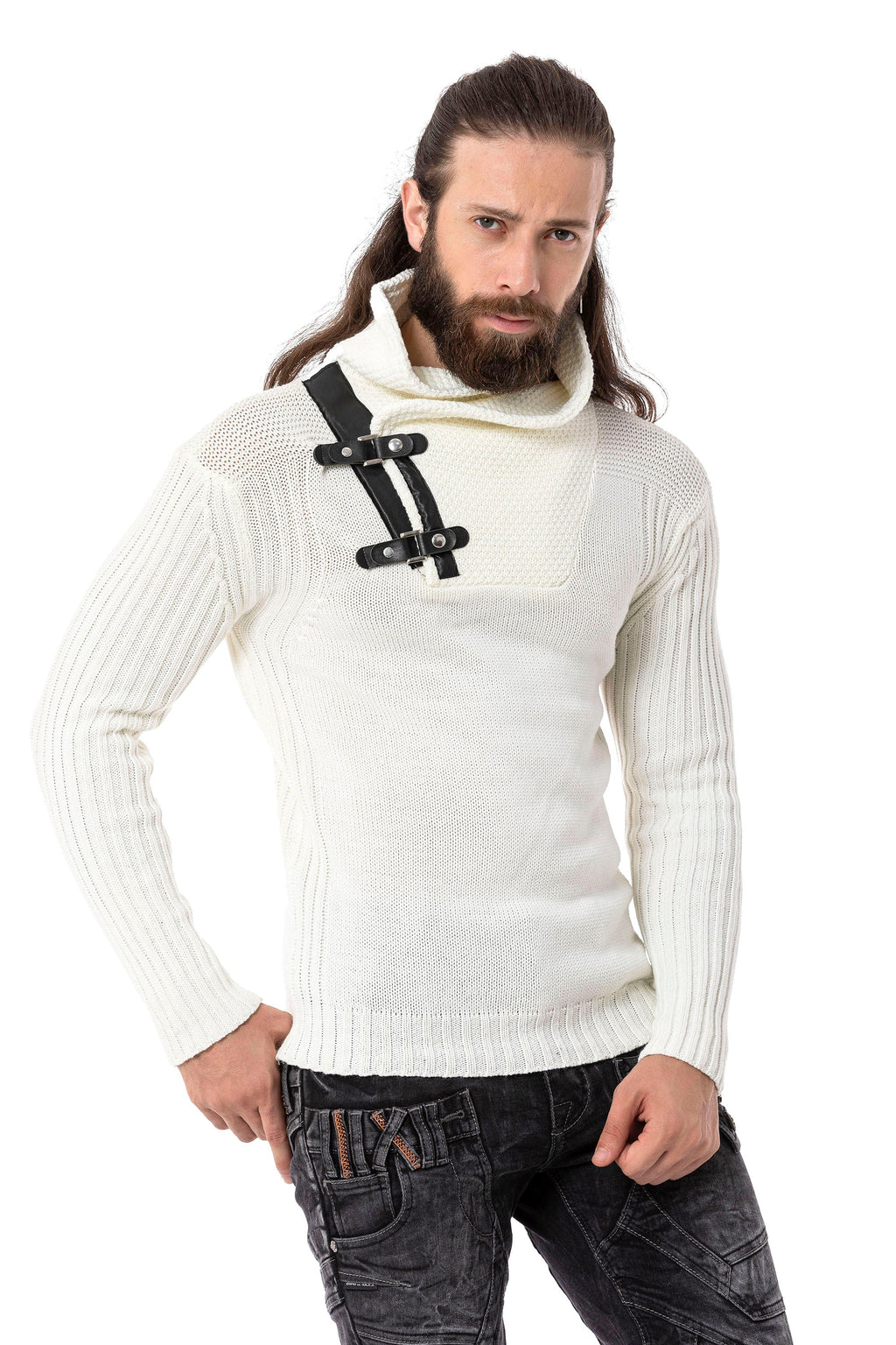 CP266 Shawl Collar Men's Sweater