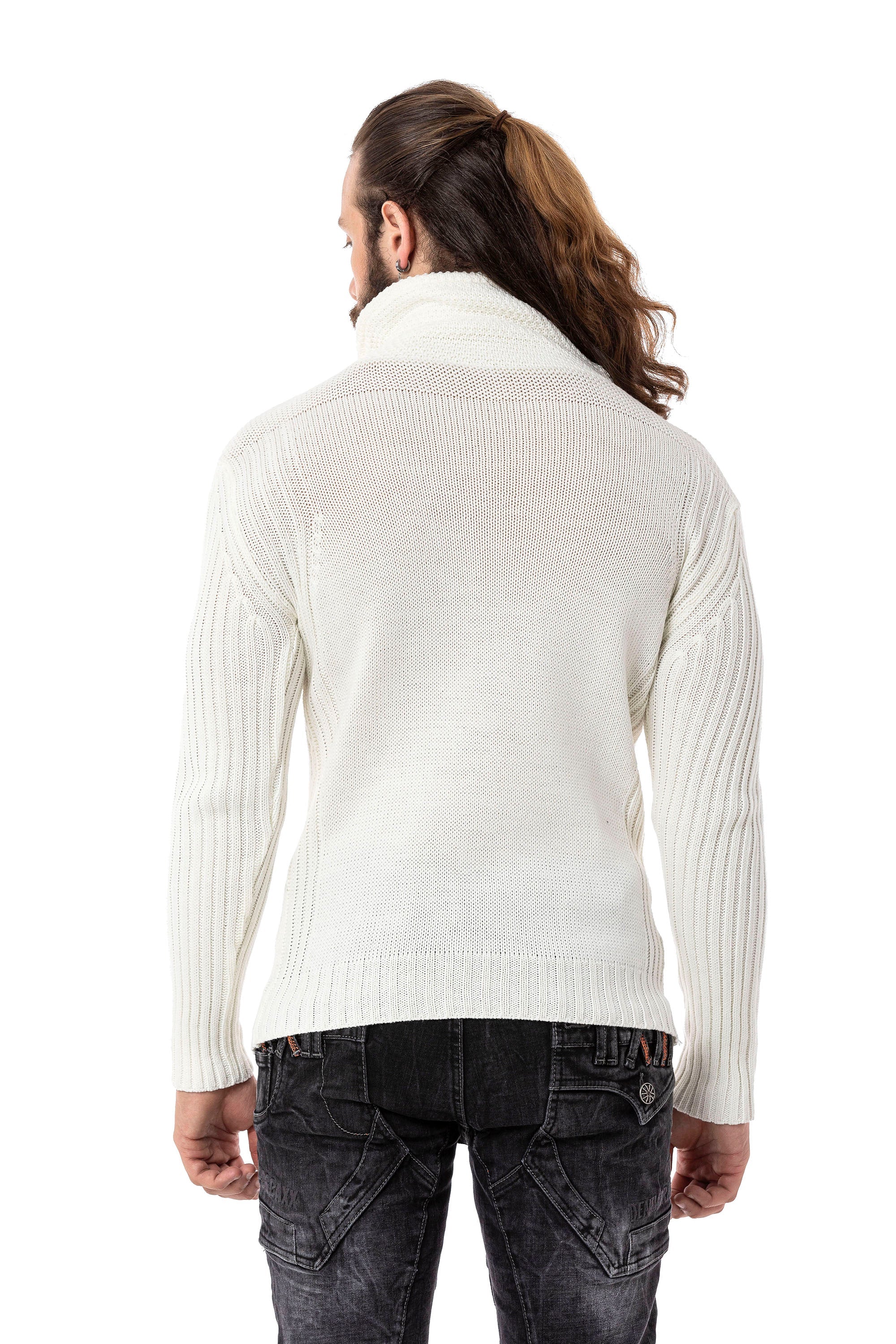 CP266 Shawl Collar Men's Sweater