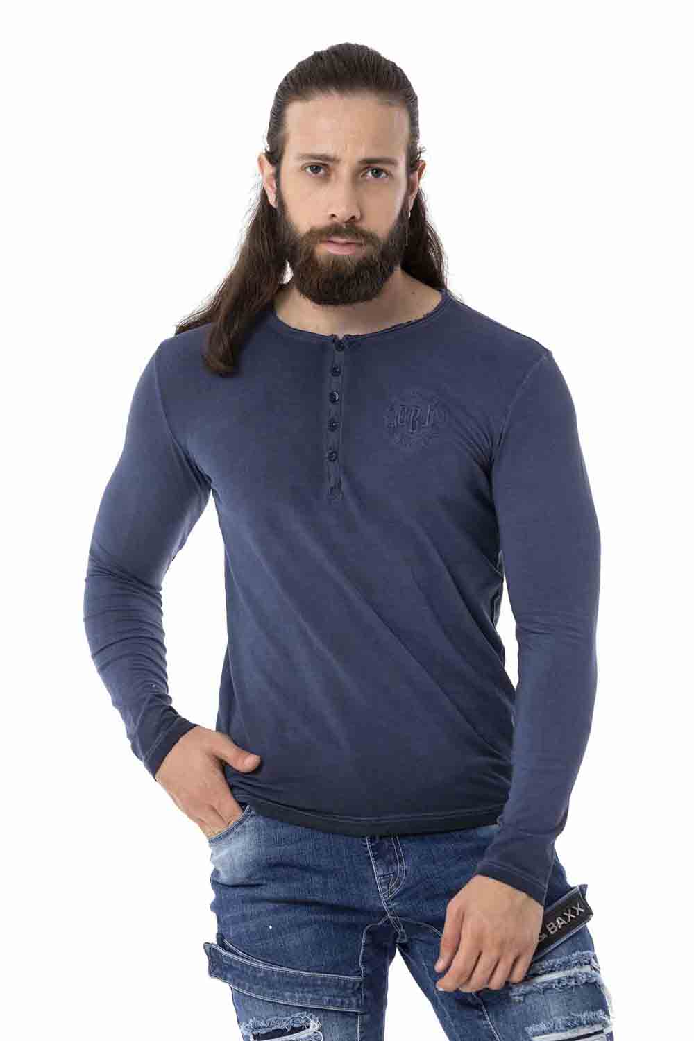 CL523 Men's Sweatshirt – Crew Neck, Slim Fit, Cotton Everyday Sport Top