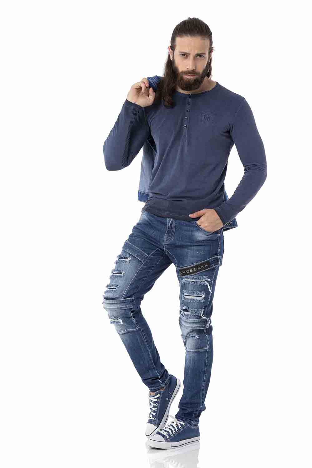 CL523 Men's Sweatshirt – Crew Neck, Slim Fit, Cotton Everyday Sport Top