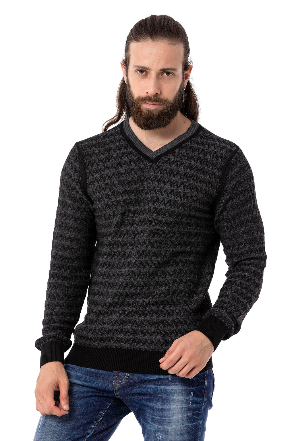 CP273 V-Neck Men's Sweater