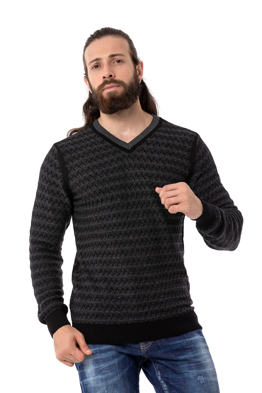 CP273 V-Neck Men's Sweater