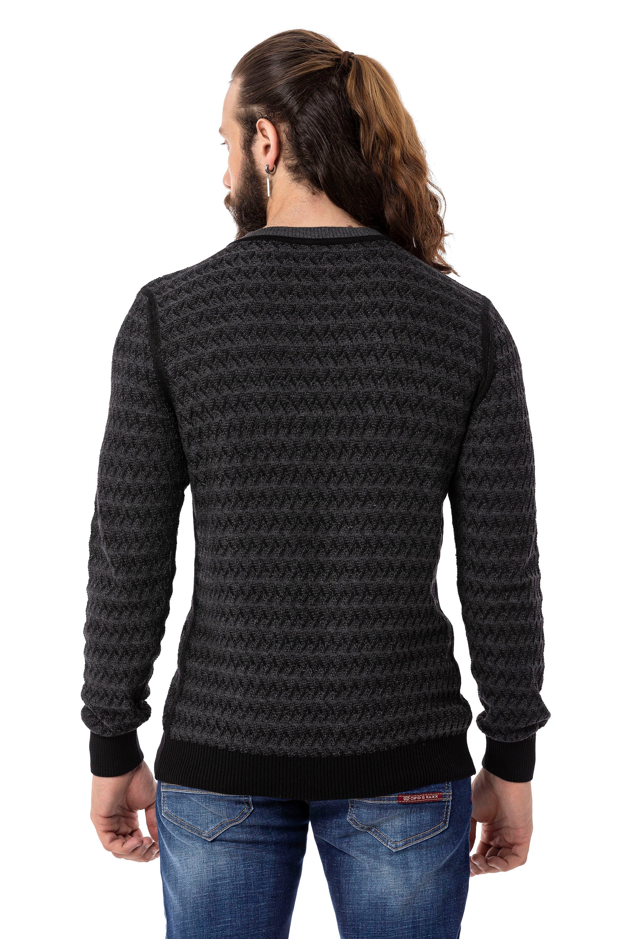 CP273 V-Neck Men's Sweater