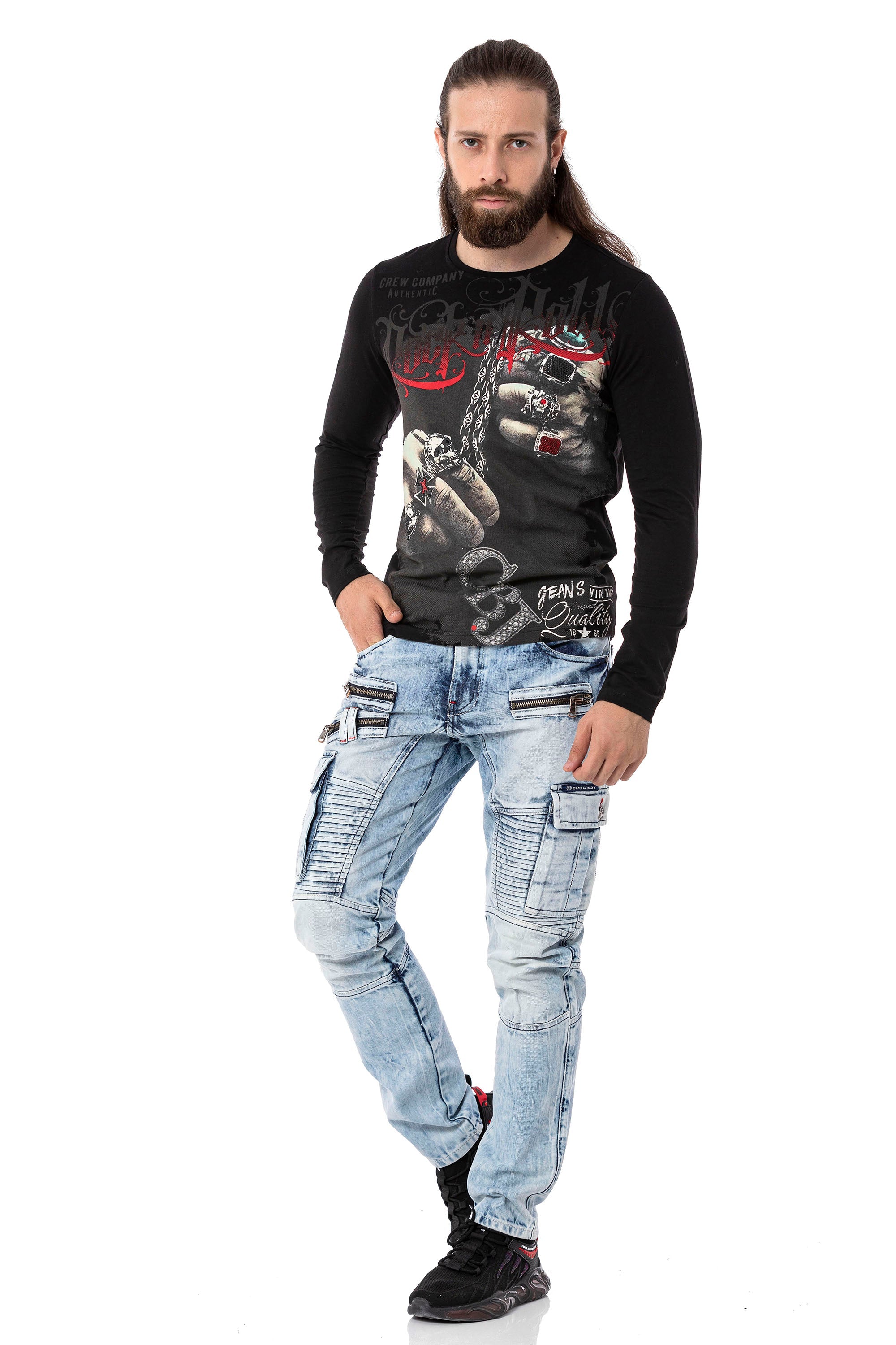 CL511 Men's Sweatshirt – Everyday Relaxed Crew Neck Sport Basic