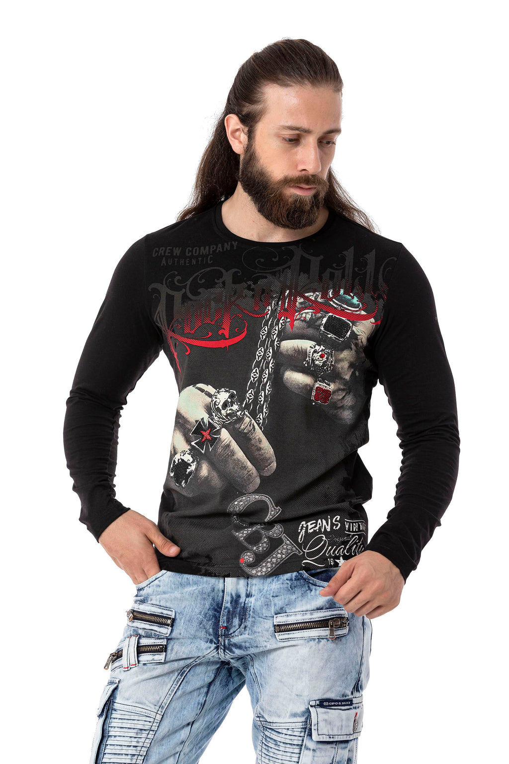 CL511 Men's Sweatshirt – Everyday Relaxed Crew Neck Sport Basic