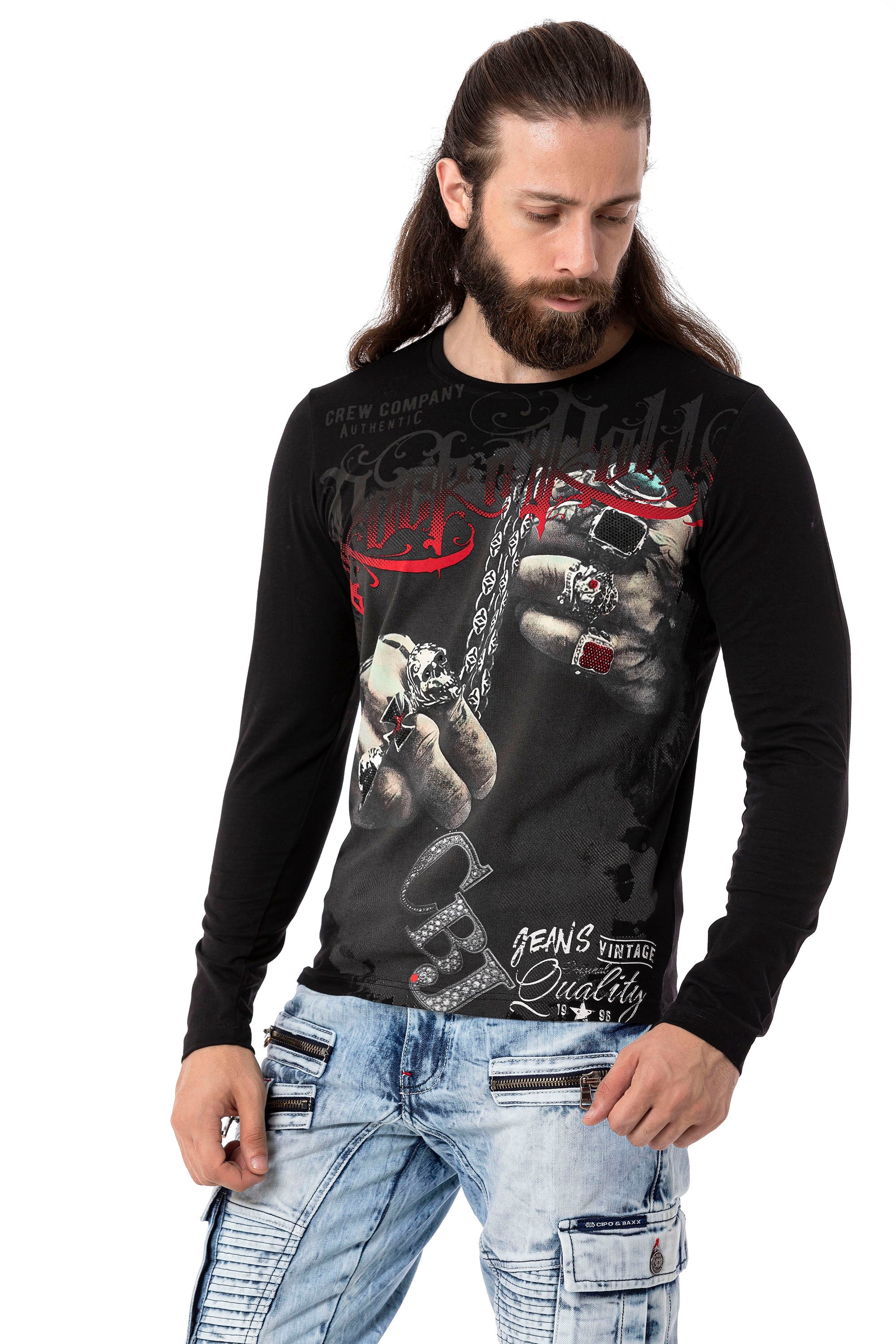 CL511 Men's Sweatshirt – Everyday Relaxed Crew Neck Sport Basic