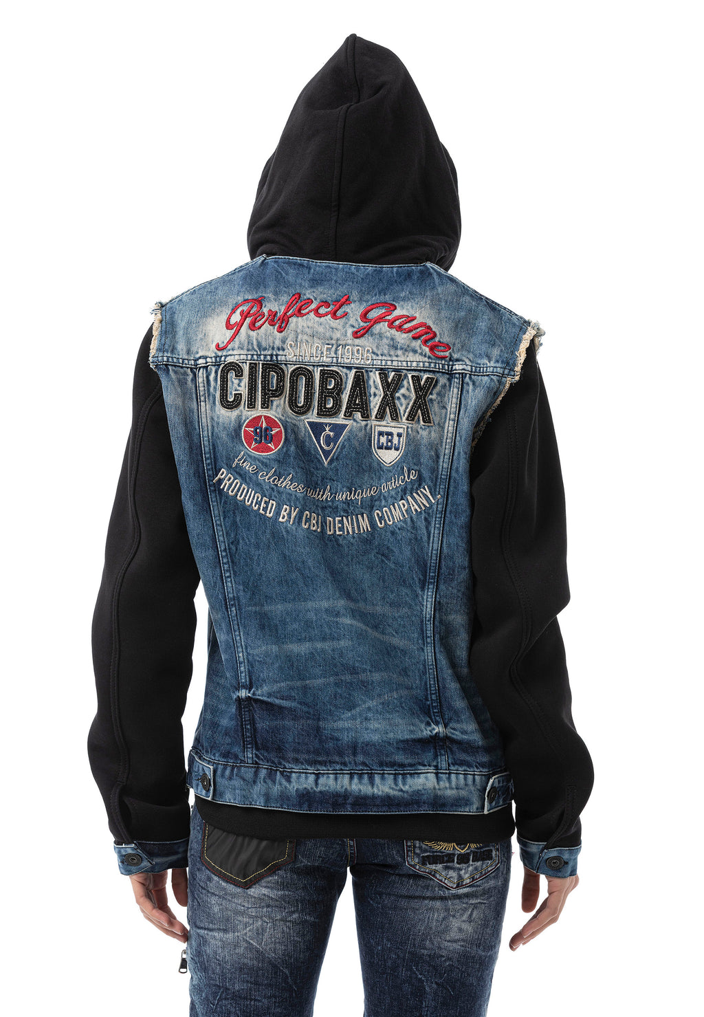 WJ235 Women’s Denim Jacket with Hood