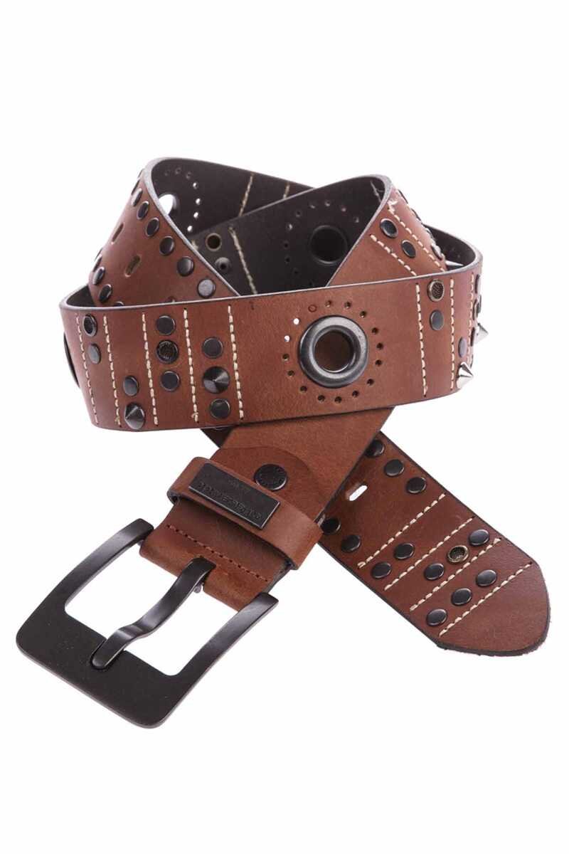 CG162 Leather Metal Embossed Belt