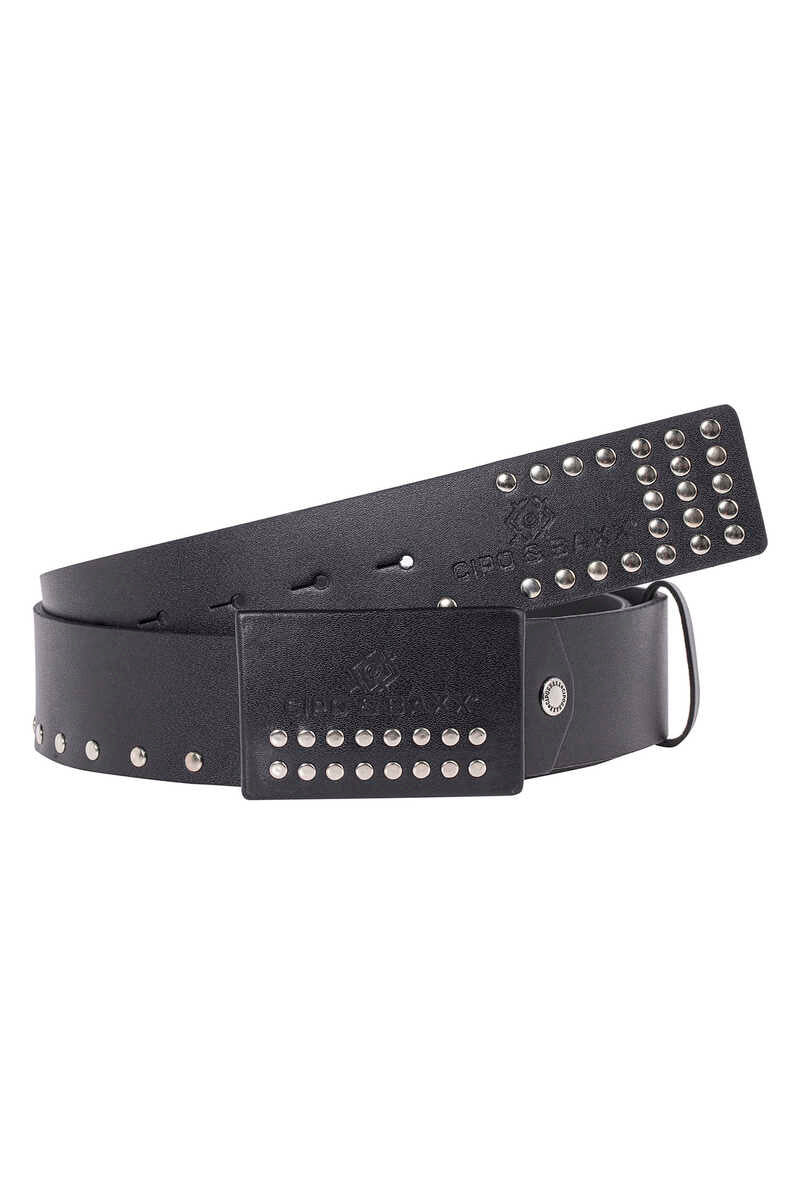 CG163 Metal Buckle Plain Genuine Leather Belt