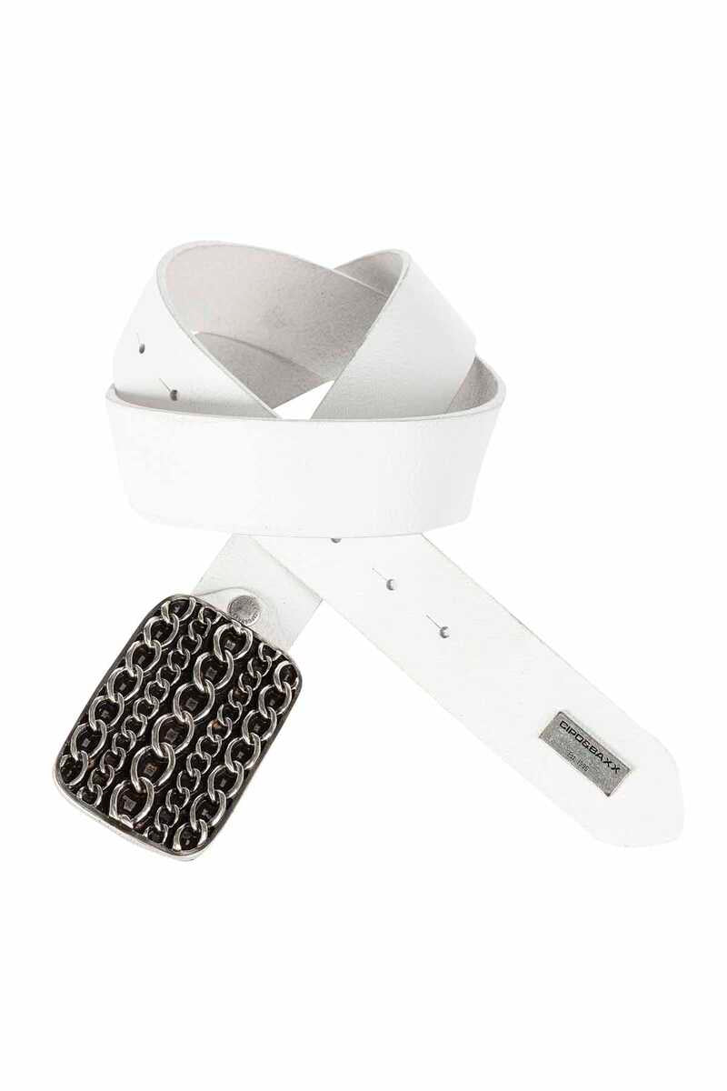 CG164 Metal Chain Buckle Leather Belt