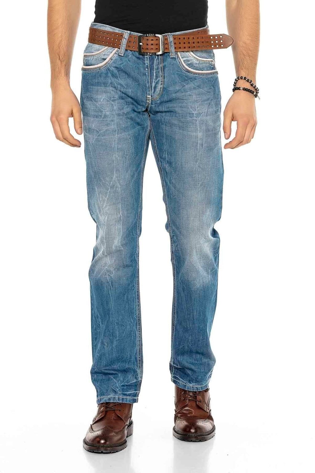 C-0595 Nested Pocket Regular Fit Men's Jeans