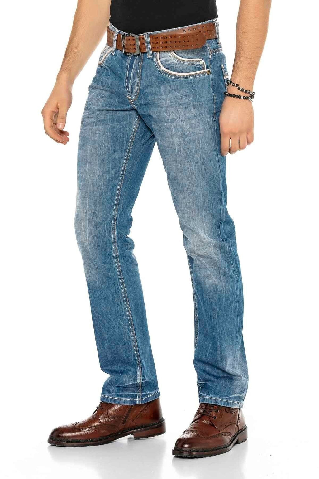 C-0595 Nested Pocket Regular Fit Men's Jeans