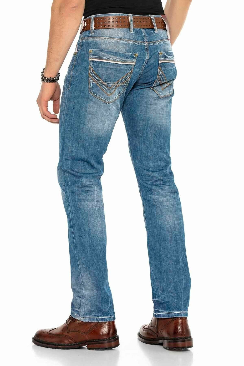 C-0595 Nested Pocket Regular Fit Men's Jeans