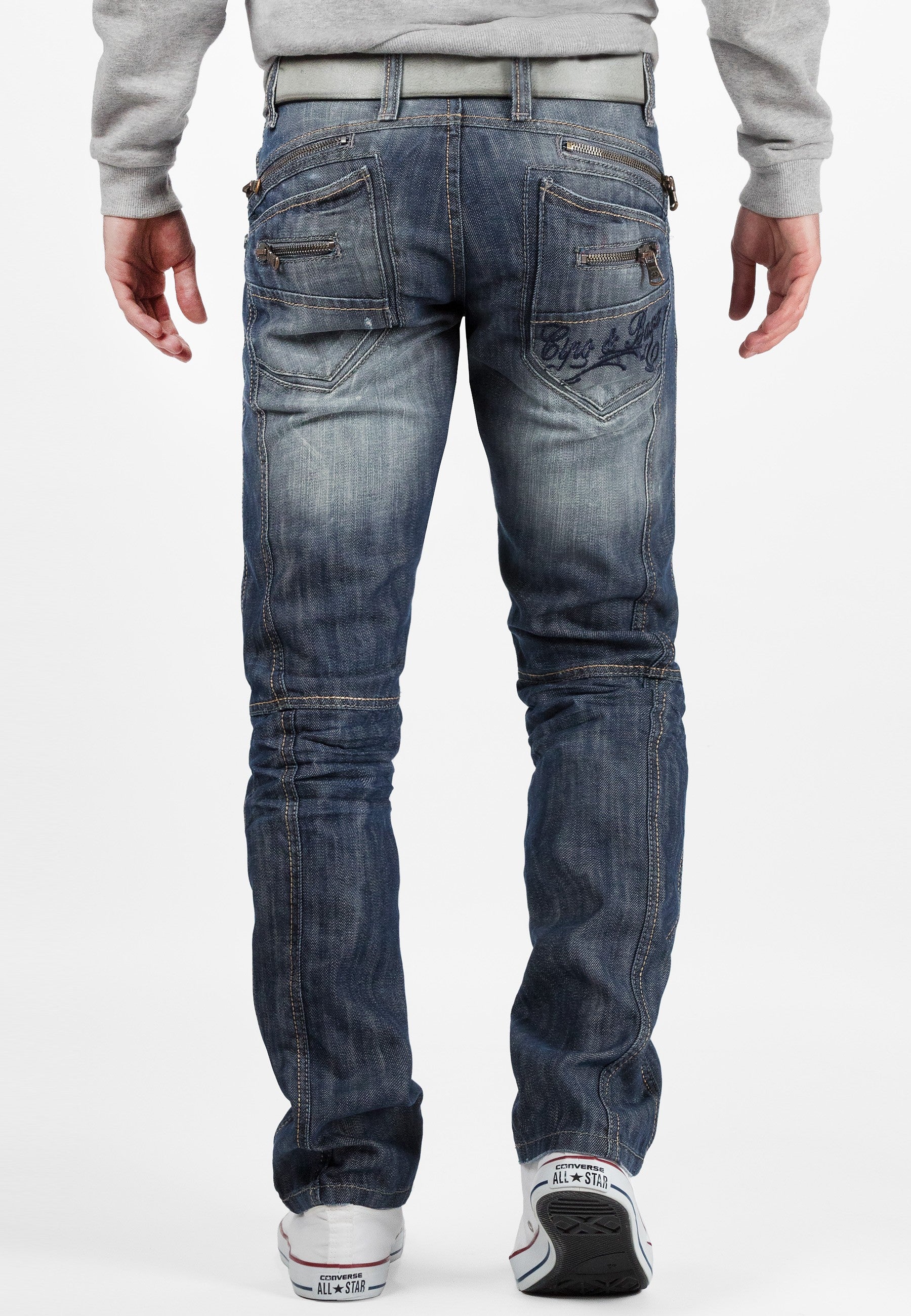 C-0751 Heavy Stitch Zip Men's Jeans