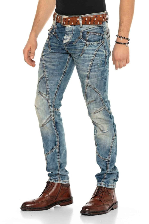 C-0894 Heavy Stitch Low-Rise Men's Jeans