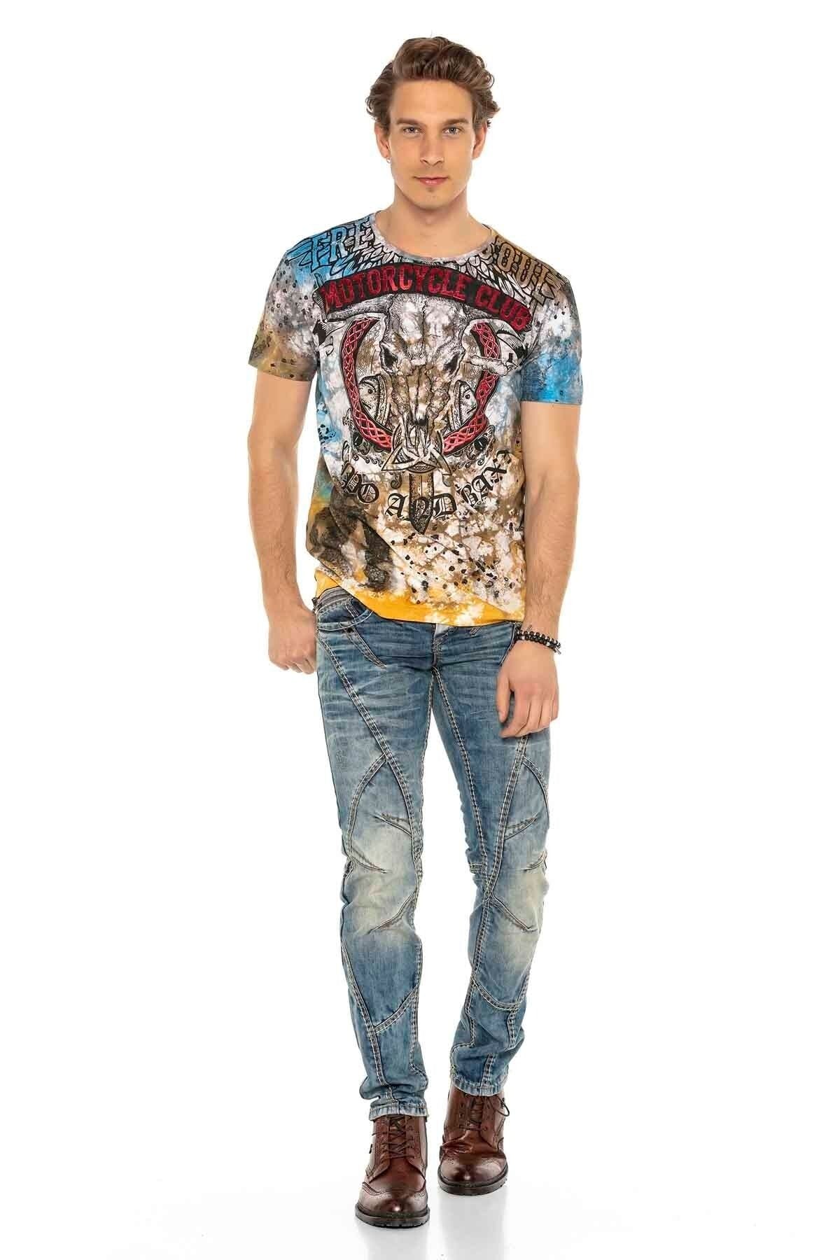C-0894 Heavy Stitch Low-Rise Men's Jeans