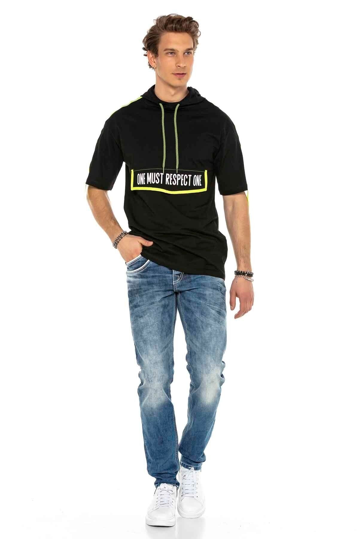 C-1127 Double-Layer Embroidered Pocket Men's Jeans