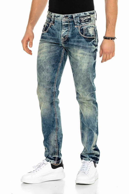 C-1149 Washed Fabric Men's Jeans