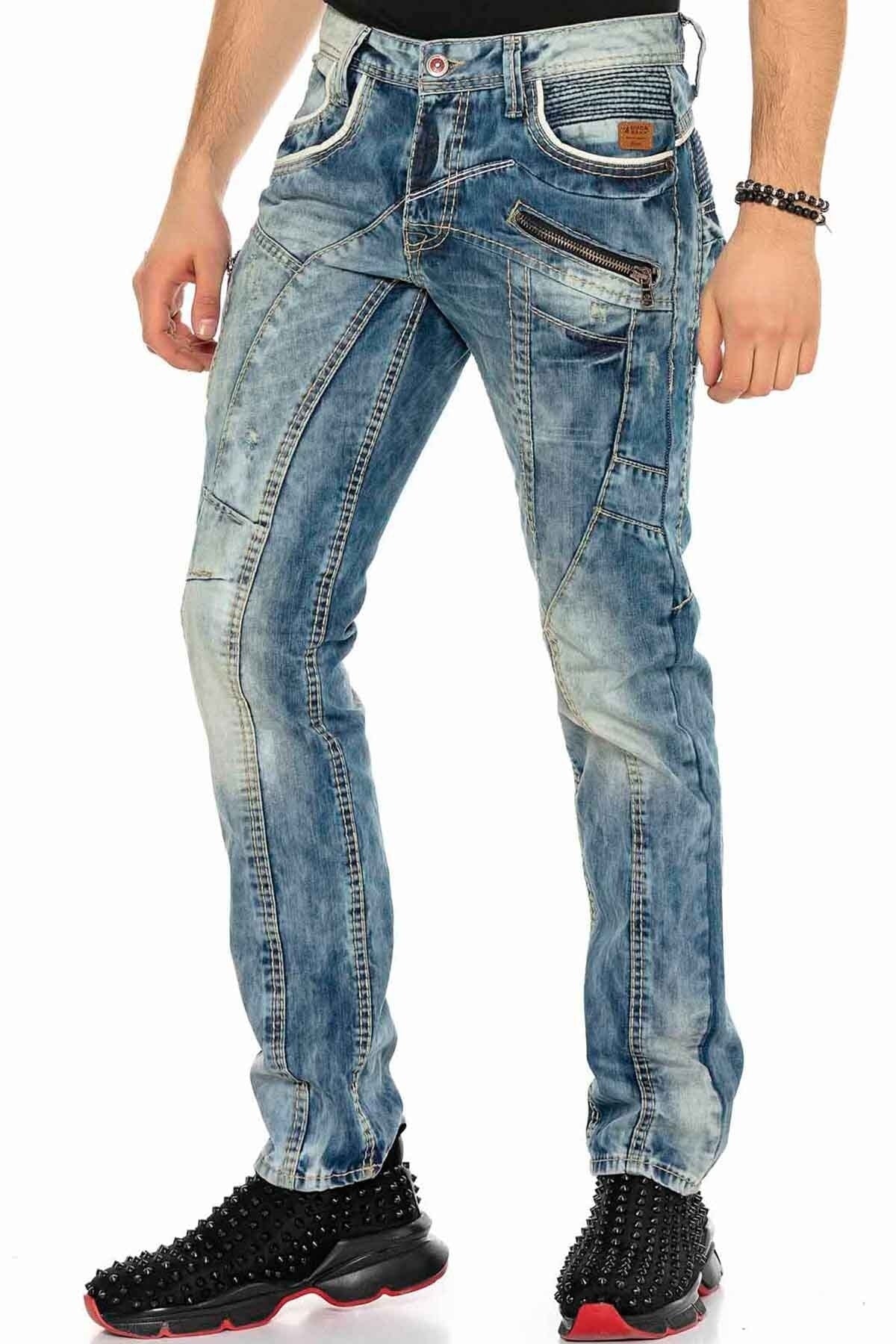 C-1150 Panel Stitch Relaxed Fit Men's Jeans