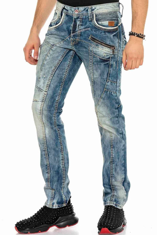 C-1150 Panel Stitch Relaxed Fit Men's Jeans