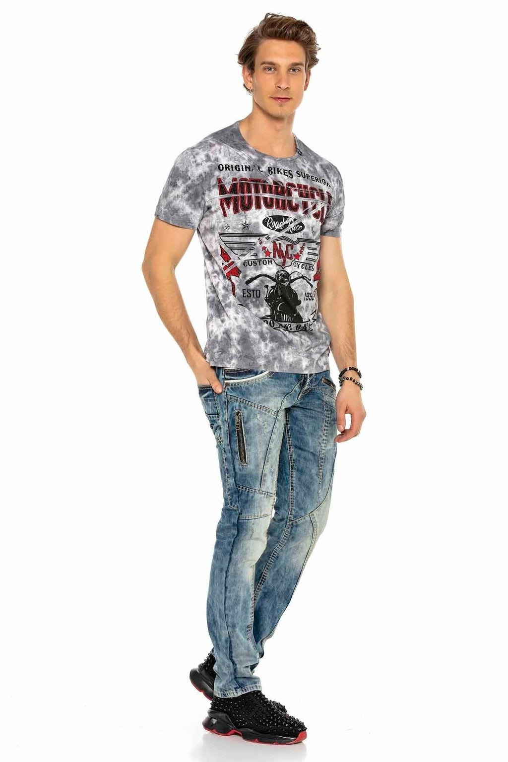 C-1150 Panel Stitch Relaxed Fit Men's Jeans
