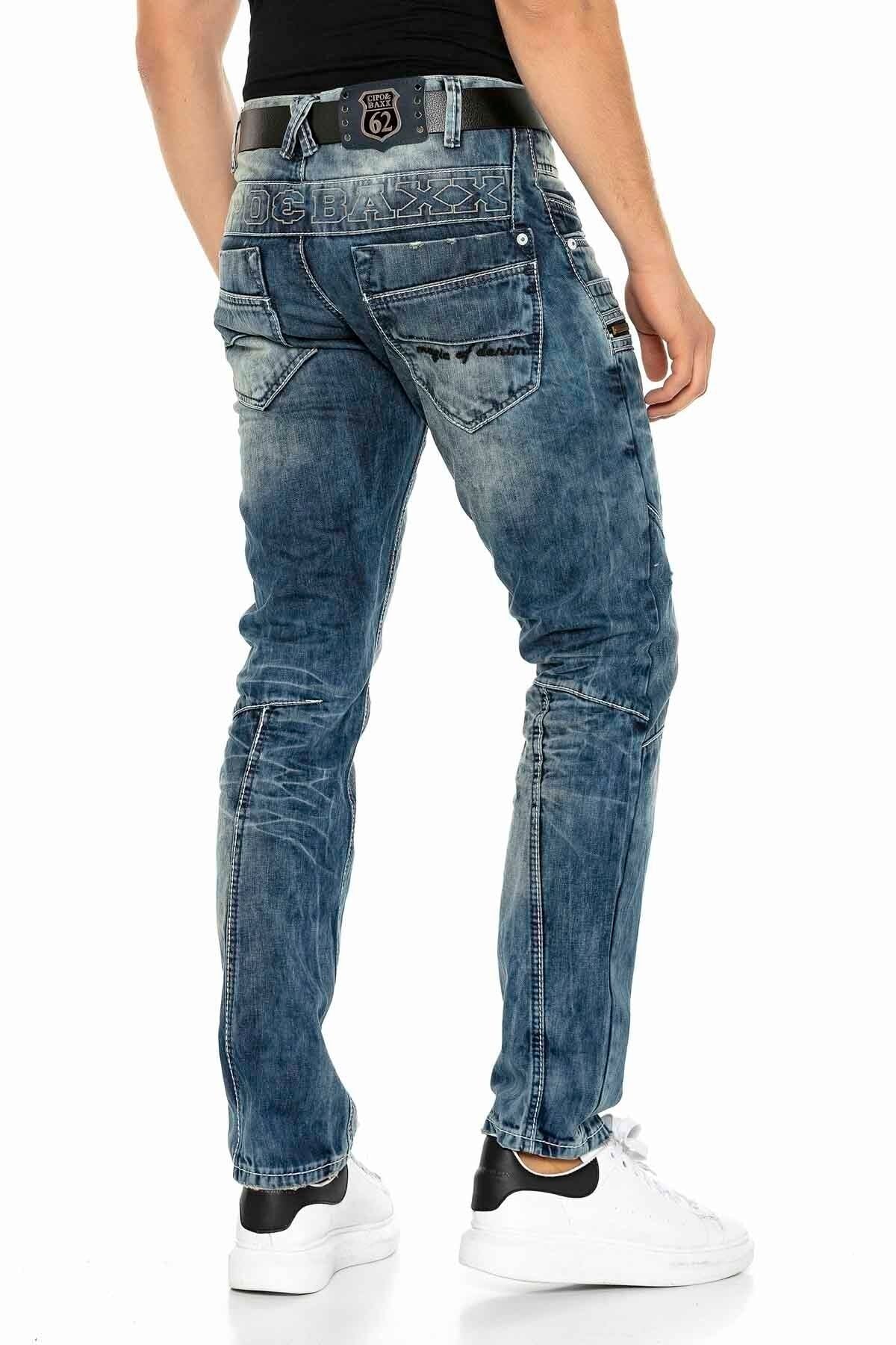 C-1178 Panel Stitch Pocket Detail Men's Jeans