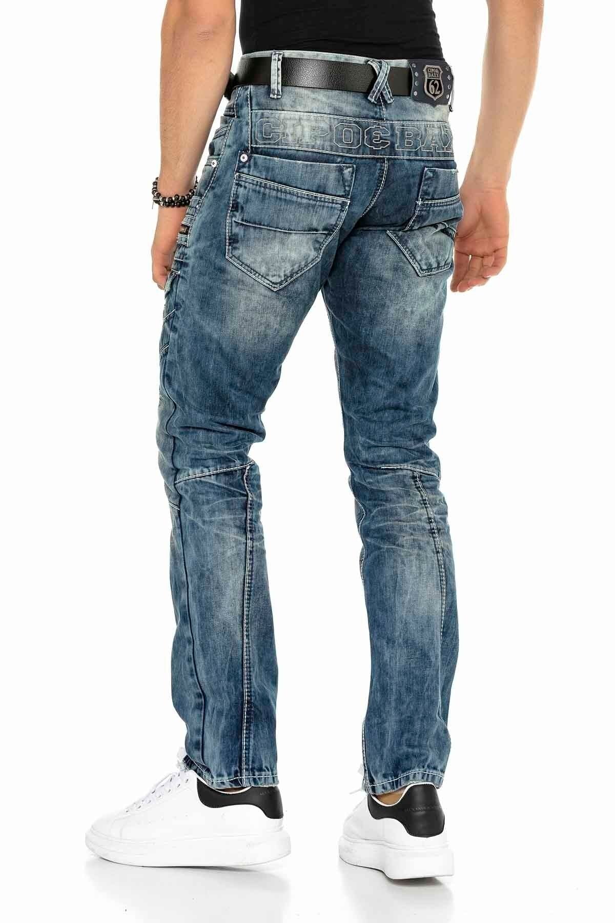 C-1178 Panel Stitch Pocket Detail Men's Jeans