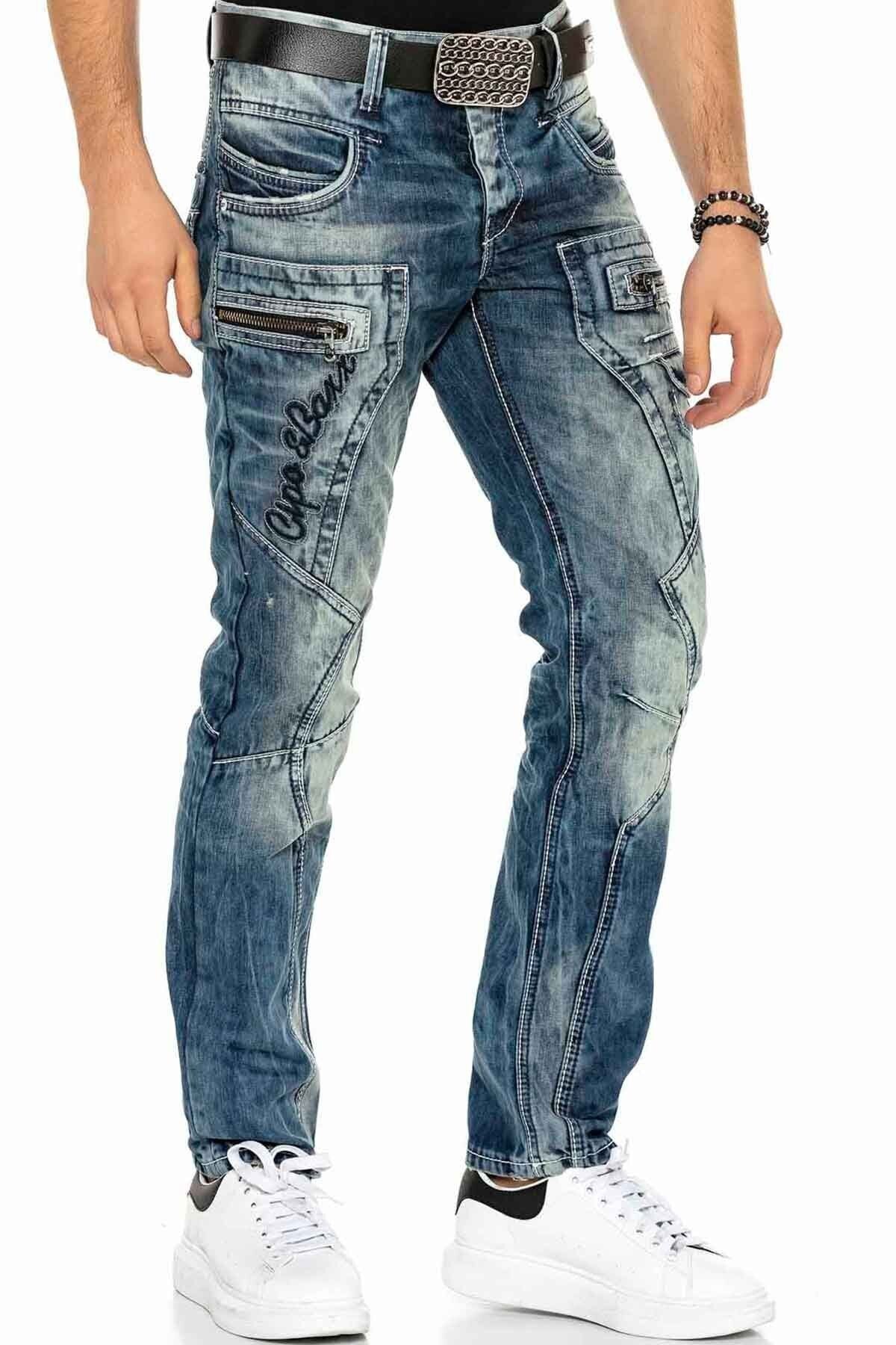 C-1178 Panel Stitch Pocket Detail Men's Jeans