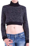 C46302 Turtleneck Cropped Women's Knit Bustier