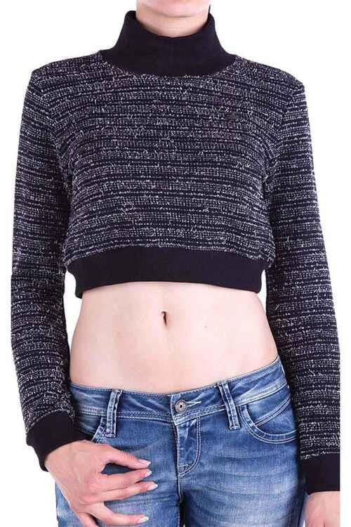 C46302 Turtleneck Cropped Women's Knit Bustier