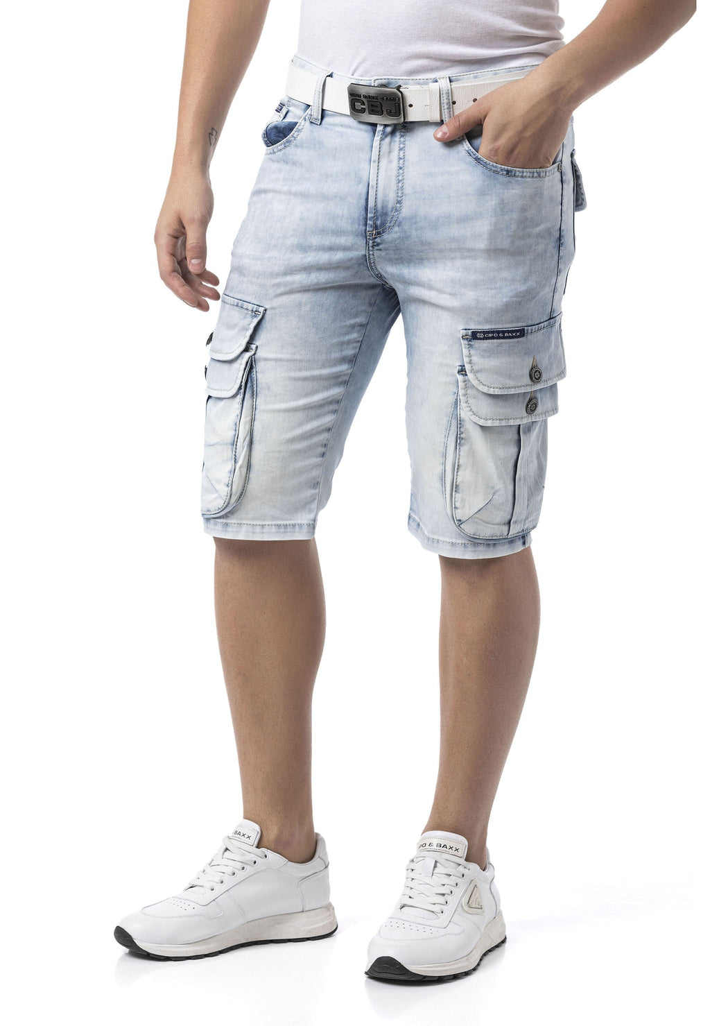 CK306 Men's Stylish Slim Fit Capri Pants