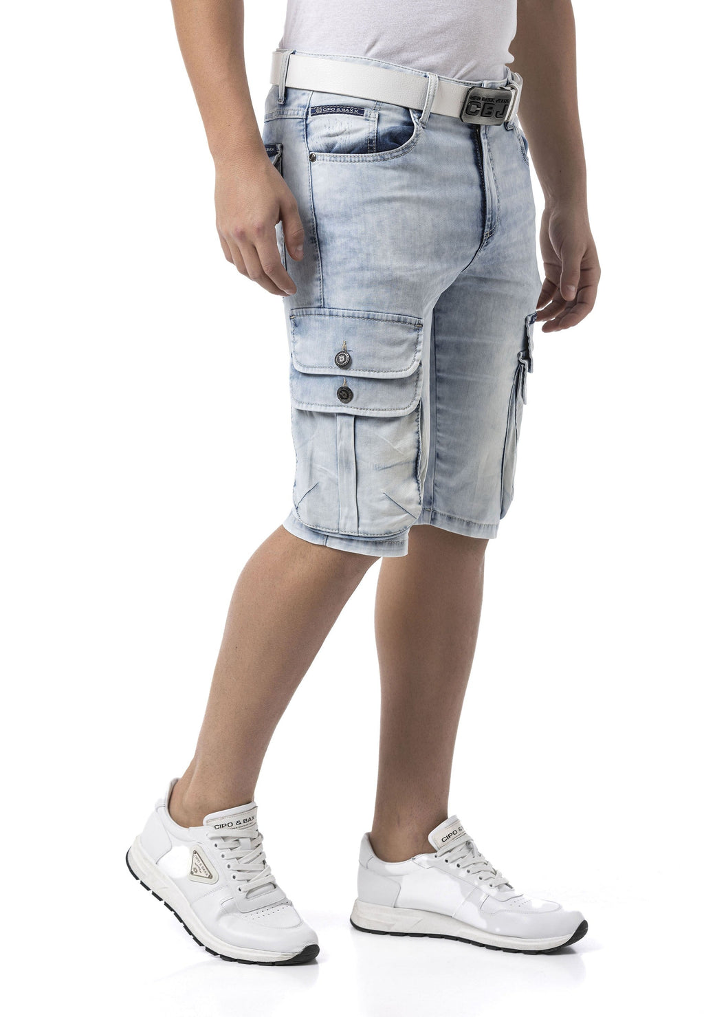 CK306 Men's Stylish Slim Fit Capri Pants