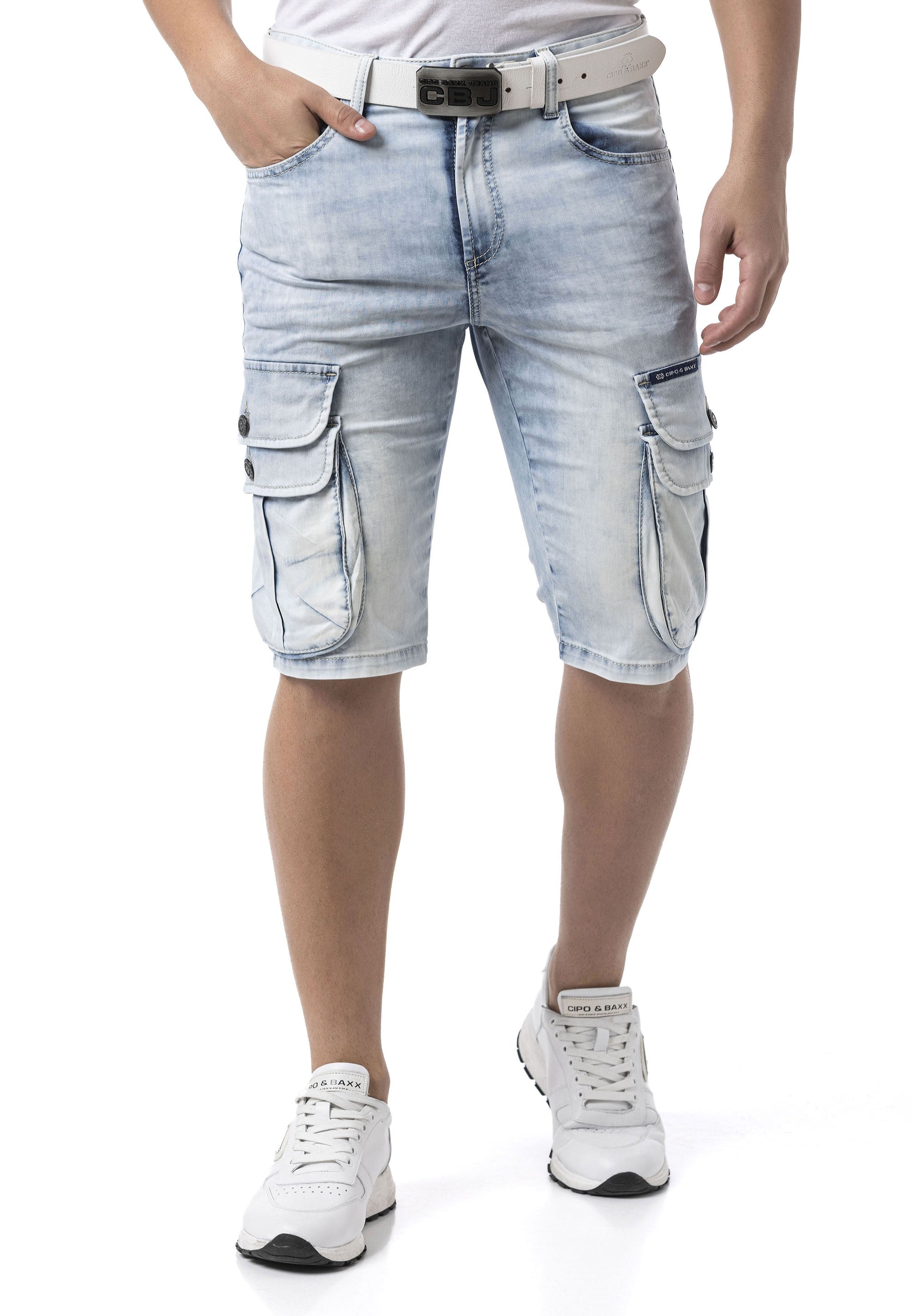 CK306 Men's Stylish Slim Fit Capri Pants