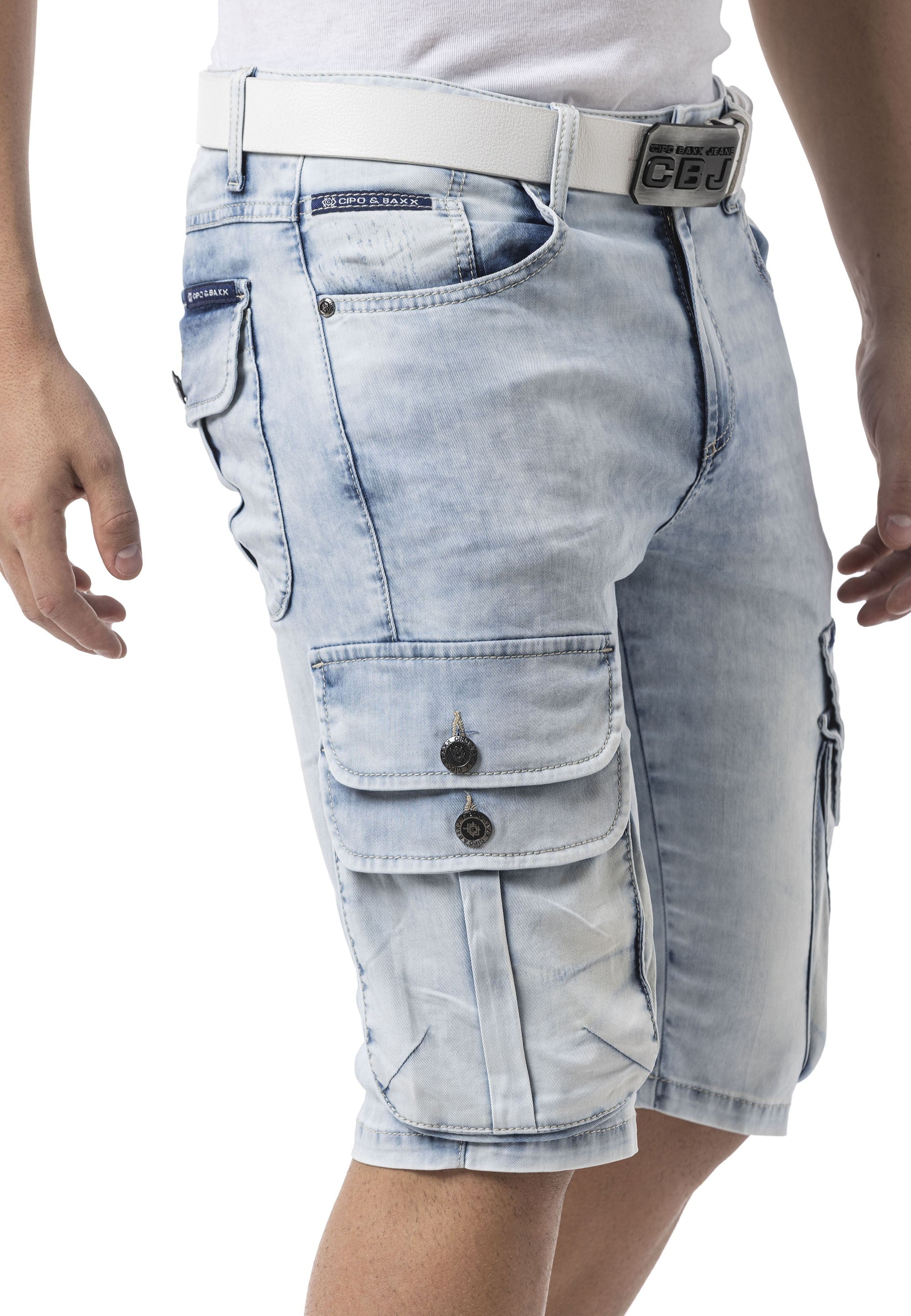CK306 Men's Stylish Slim Fit Capri Pants